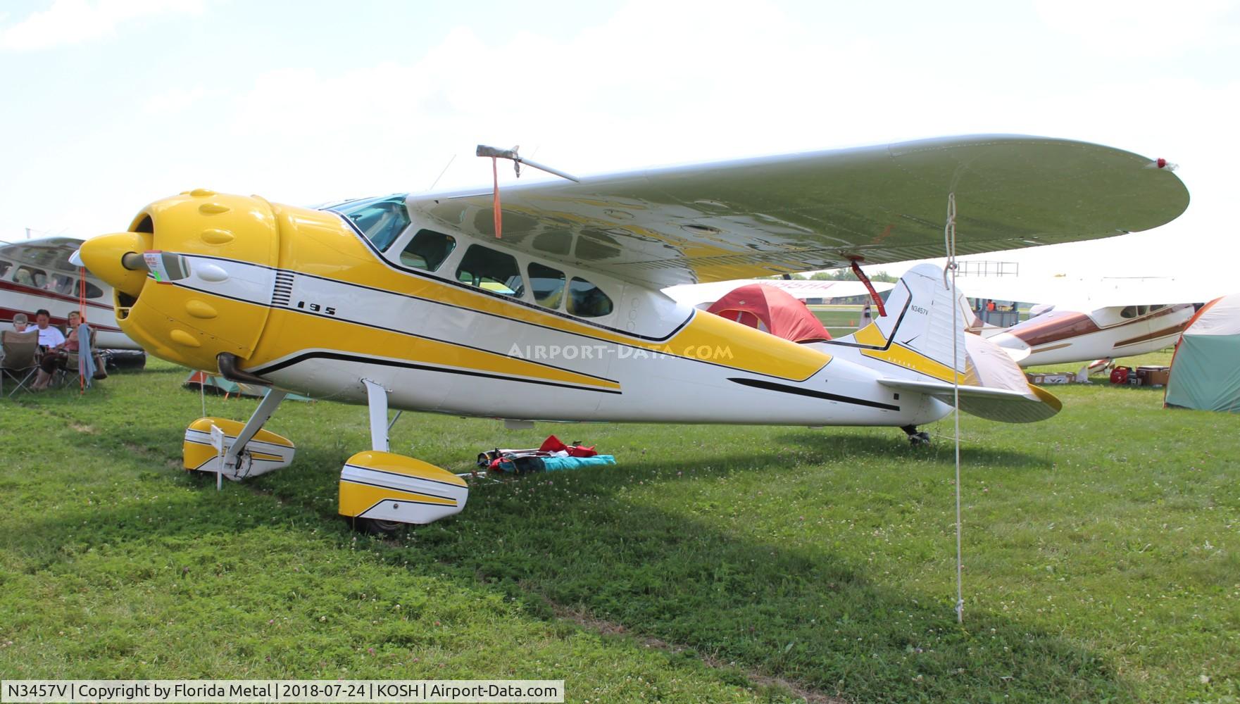 N3457V, 1948 Cessna 195 C/N 7154, Cessna 195