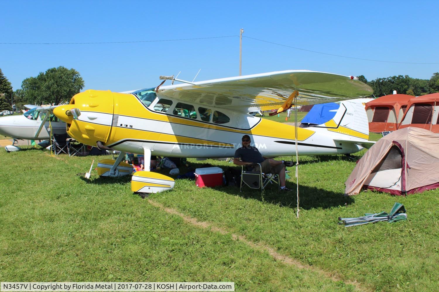 N3457V, 1948 Cessna 195 C/N 7154, Cessna 195