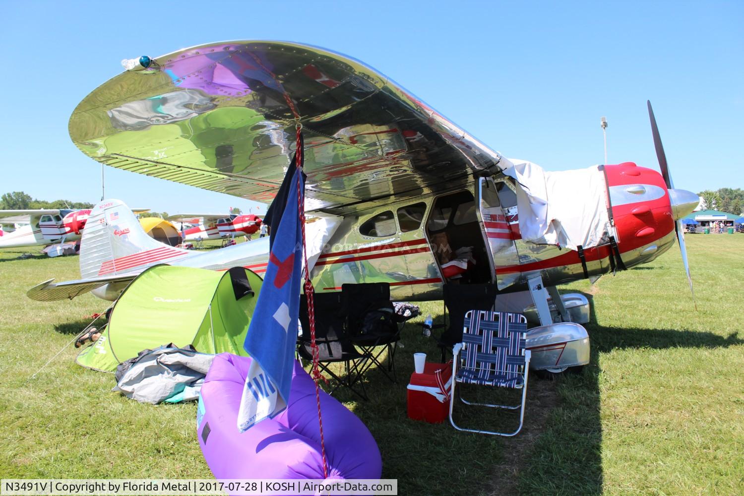 N3491V, 1948 Cessna 195 C/N 7195, Cessna 195