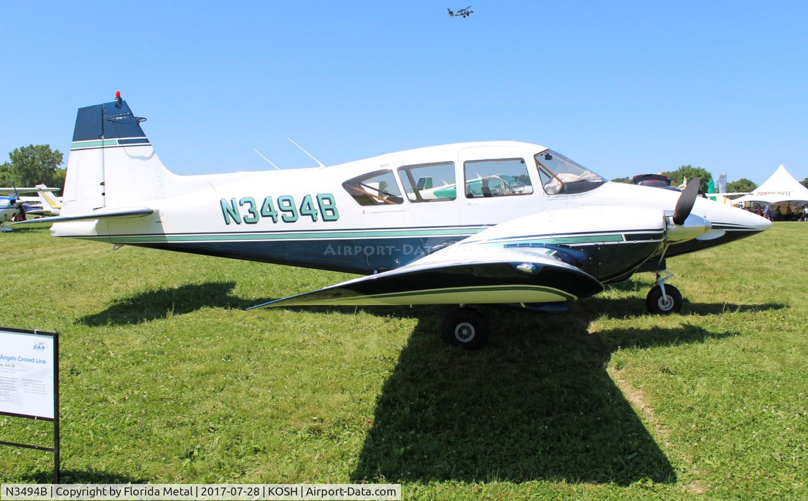 N3494B, 1955 Piper PA-23-250 Aztec C/N 23-282, PA-23