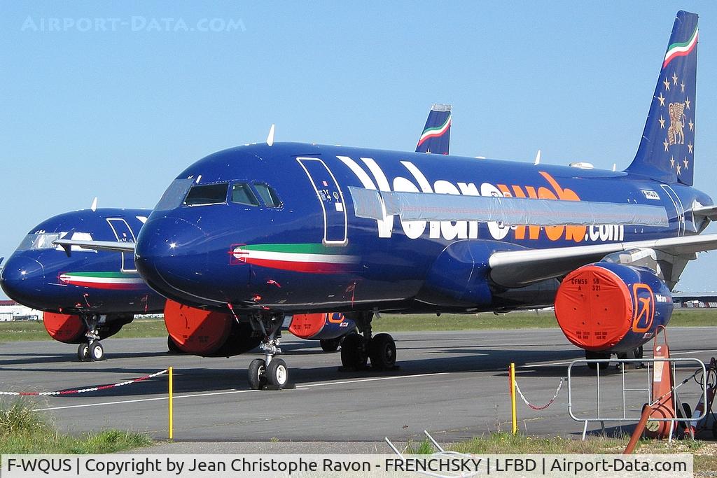 F-WQUS, 2000 Airbus A320-214 C/N 1179, ex I-PEKI VOLARE Airlines ( now stored TLC 10/7/2019)