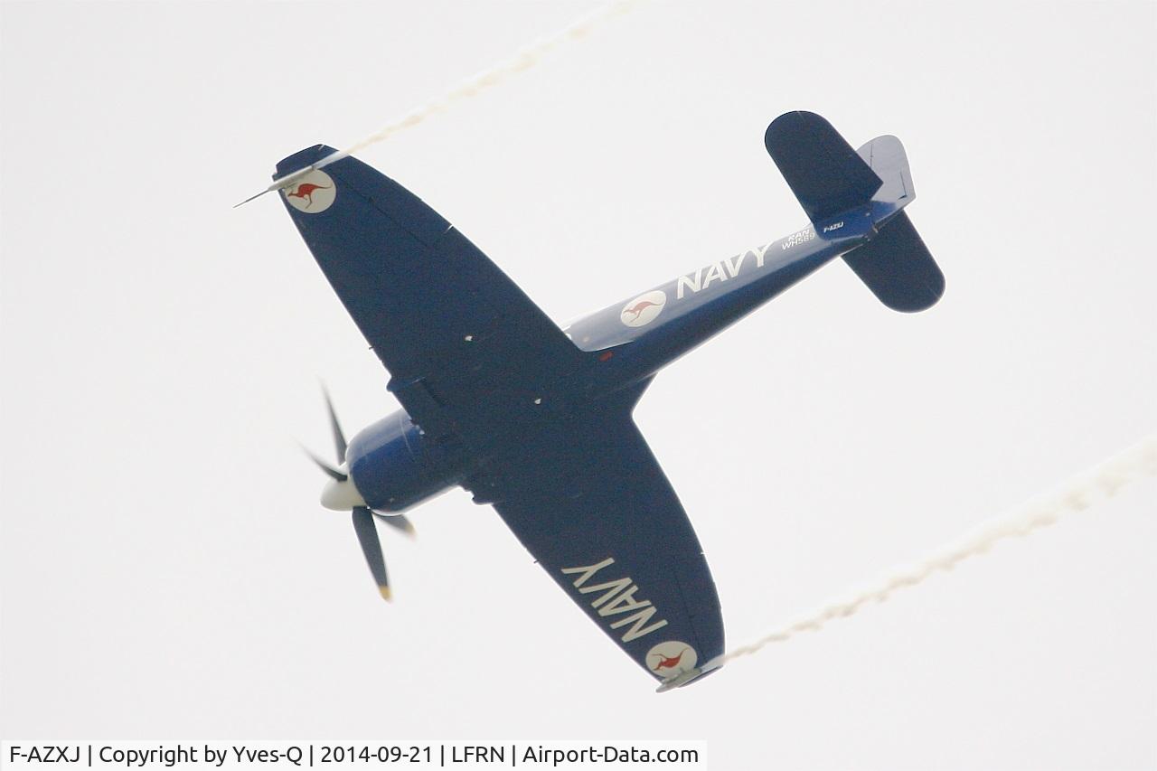 F-AZXJ, 1949 Hawker Sea Fury FB.11 C/N 37733, Hawker Sea Fury FB.11, On display, Rennes-St Jacques airport (LFRN-RNS) Air show 2014