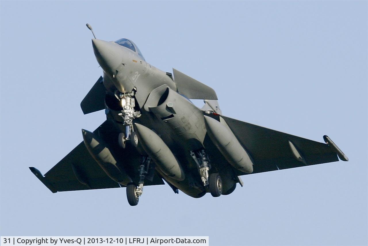 31, Dassault Rafale M C/N 31, Dassault Rafale M, Short approach rwy 26, Landivisiau Naval Air Base (LFRJ)