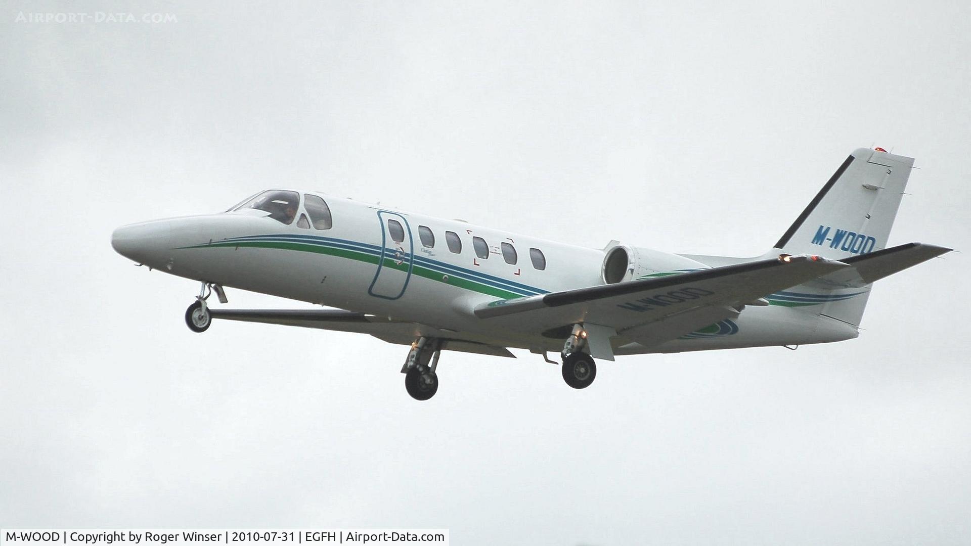 M-WOOD, 2002 Cessna 550 Citation Bravo C/N 550-1042, Visiting Citation Bravo operated by Horizon Air Charter.