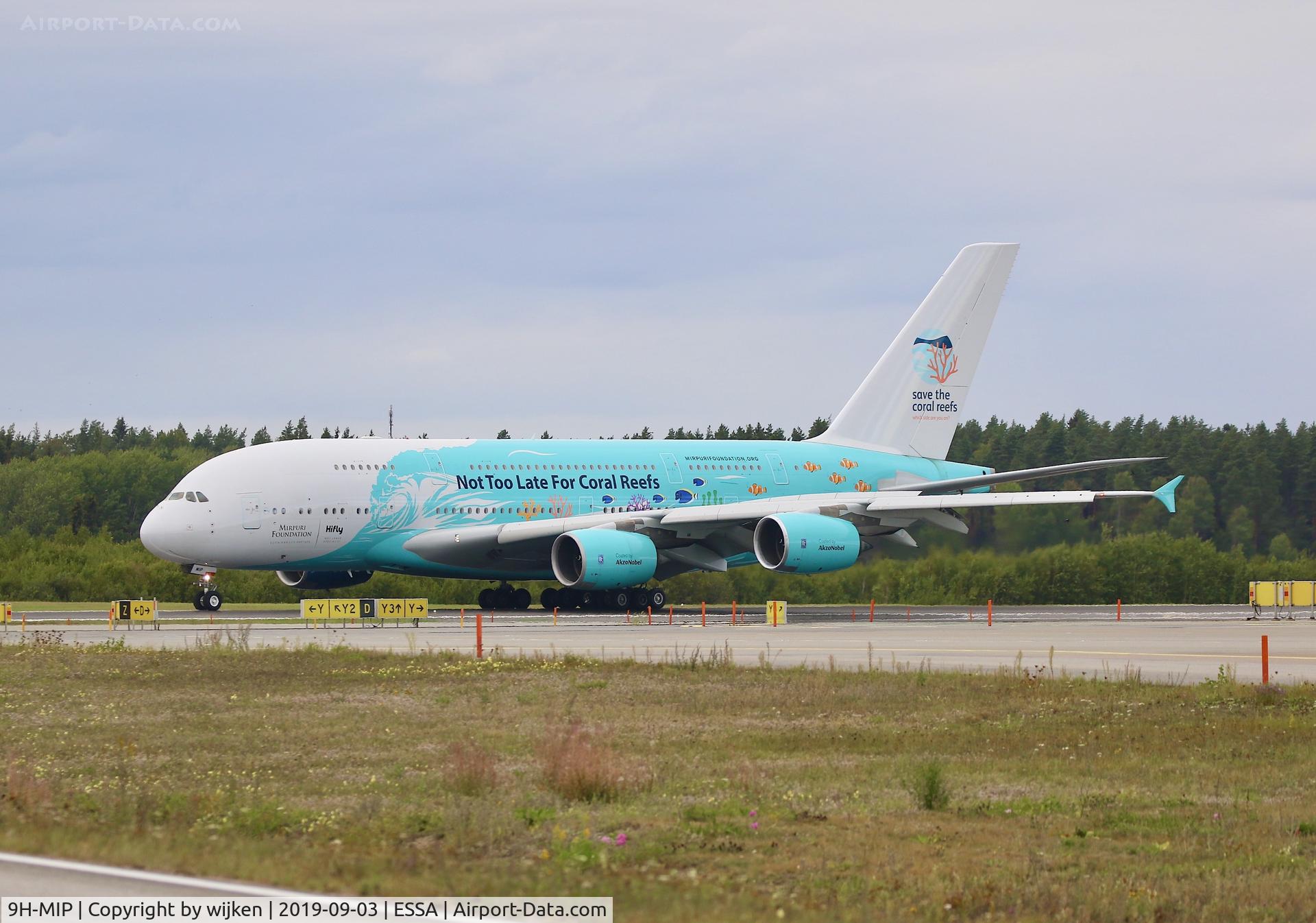 9H-MIP, 2006 Airbus A380-841 C/N 006, RWY 19R