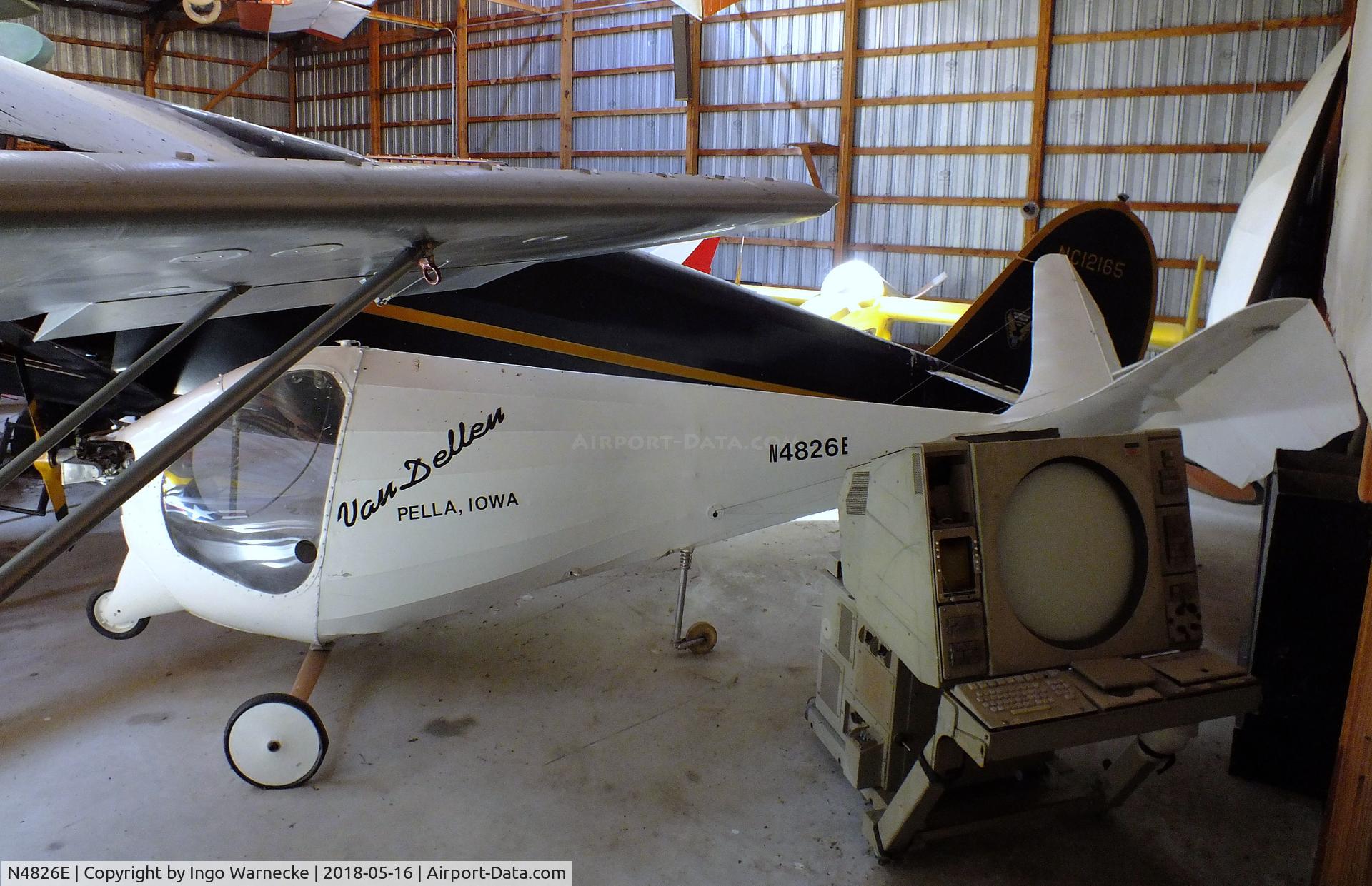 N4826E, 1959 Van Dellen L H2 C/N LH2, Van Dellen LH-2 circular wing aircraft (wing not fitted) at the Airpower Museum at Antique Airfield, Blakesburg/Ottumwa IA