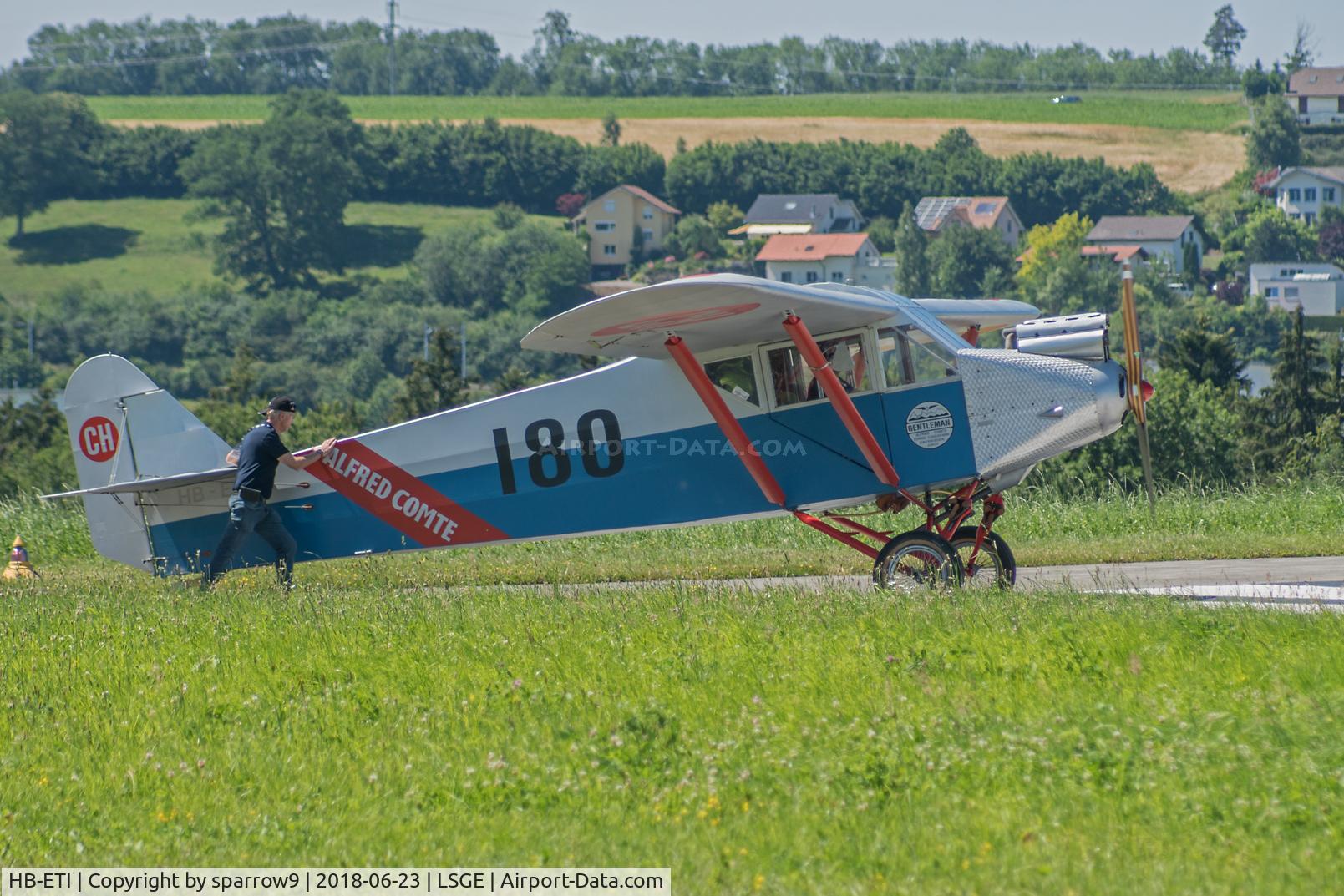 HB-ETI, 1929 Comte AC-4 Gentleman C/N 15, At RIO Ecuvillens