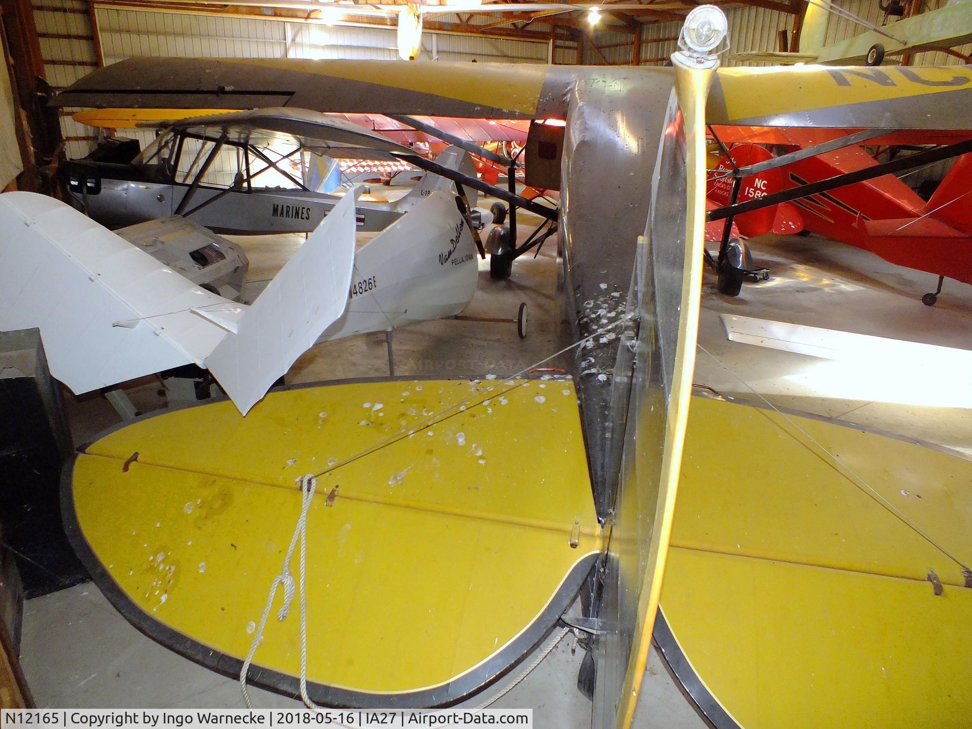 N12165, 1931 Stinson JR. S C/N 8074, Stinson Junior S at the Airpower Museum at Antique Airfield, Blakesburg/Ottumwa IA