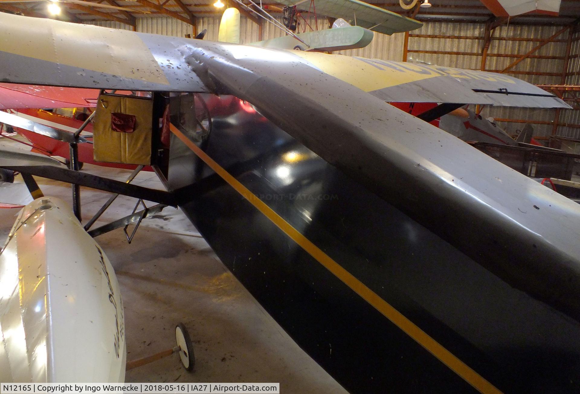 N12165, 1931 Stinson JR. S C/N 8074, Stinson Junior S at the Airpower Museum at Antique Airfield, Blakesburg/Ottumwa IA