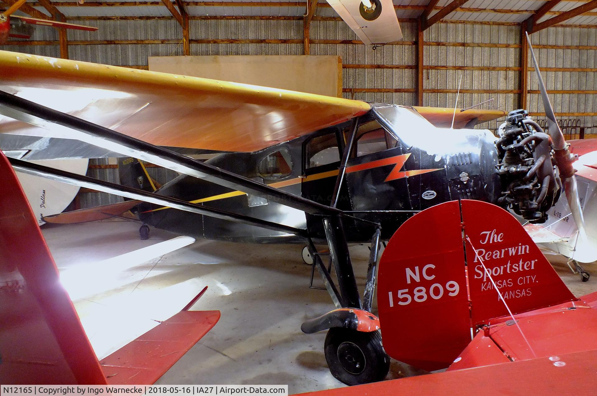 N12165, 1931 Stinson JR. S C/N 8074, Stinson Junior S at the Airpower Museum at Antique Airfield, Blakesburg/Ottumwa IA