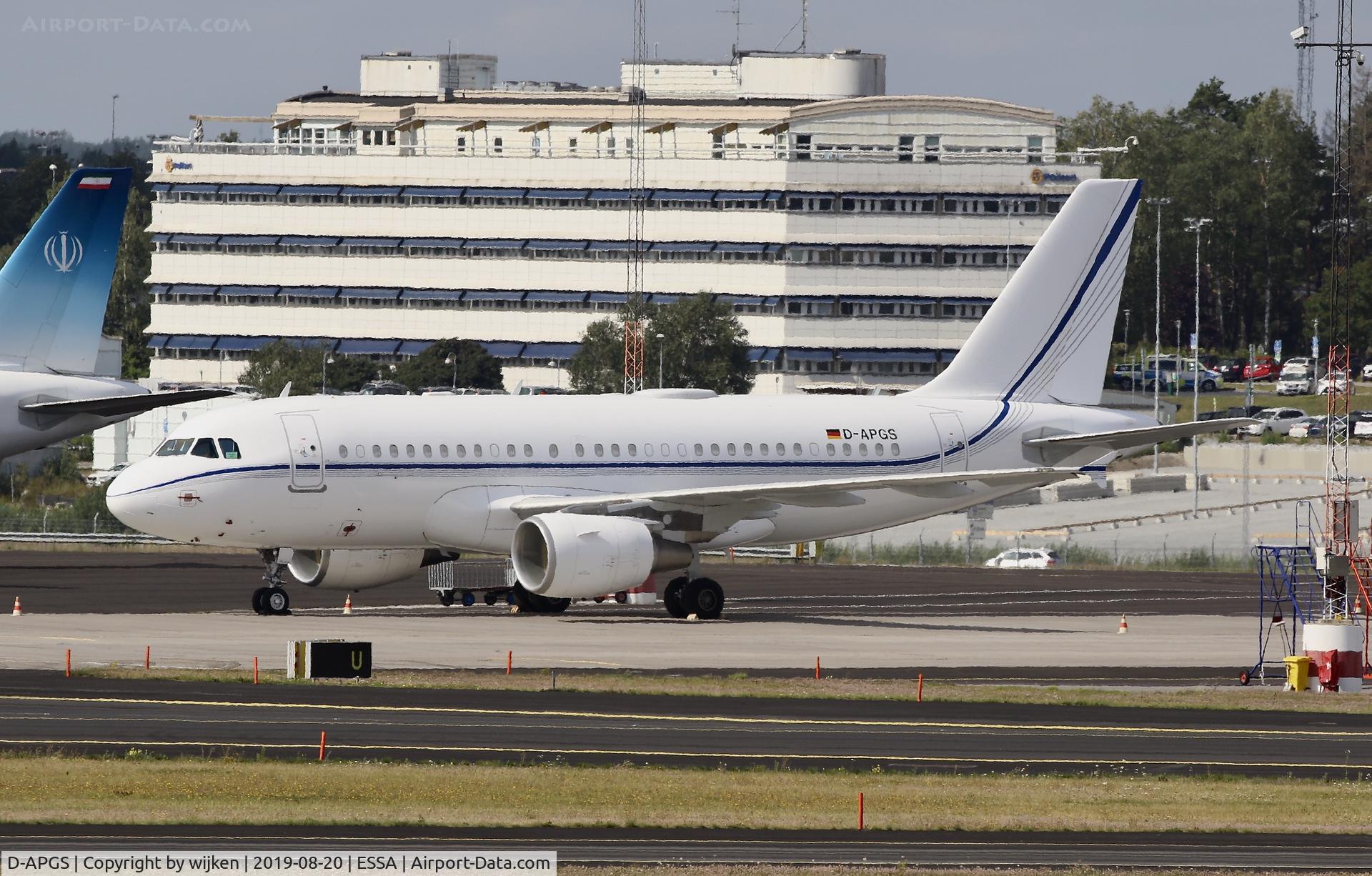 D-APGS, 2007 Airbus ACJ319 (A319-115/CJ) C/N 3046, Ramp M