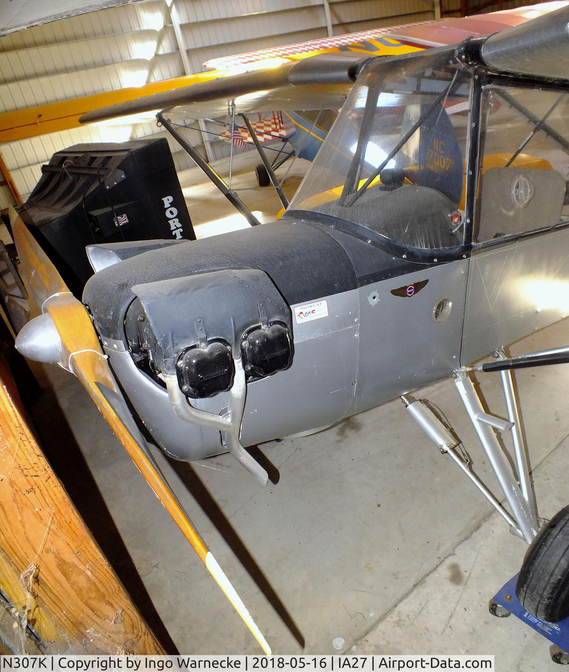 N307K, 1999 Bounsall Super Prospector C/N BSP29NS12, Bounsall (Hill R I/Hill R J Jr.) Super Prospector at the Airpower Museum at Antique Airfield, Blakesburg/Ottumwa IA