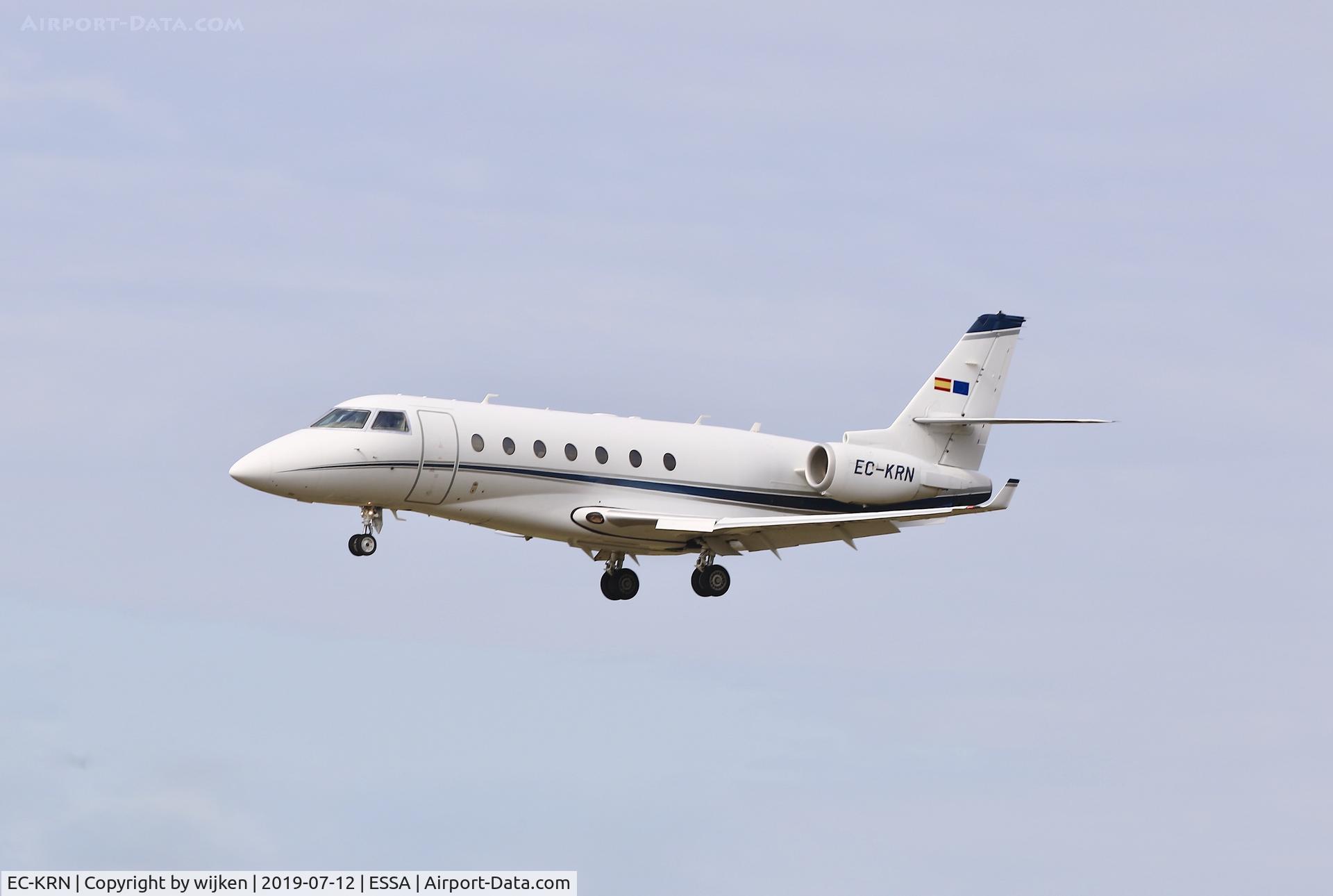 EC-KRN, 2008 Gulfstream Aerospace G200 C/N 188, RWY 26