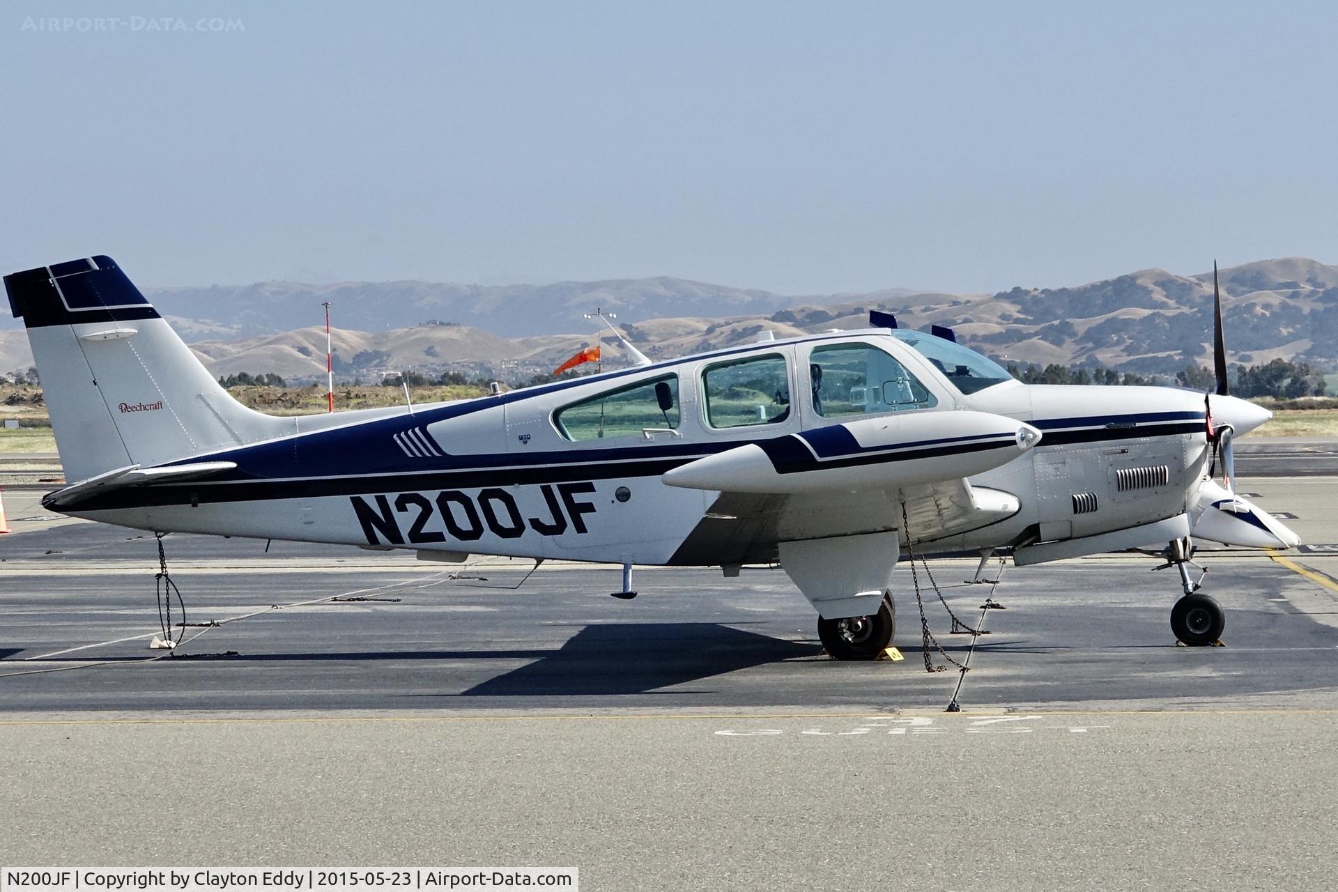 N200JF, 1990 Beech F33A Bonanza C/N CE-1516, Livermore Airport California 2015.