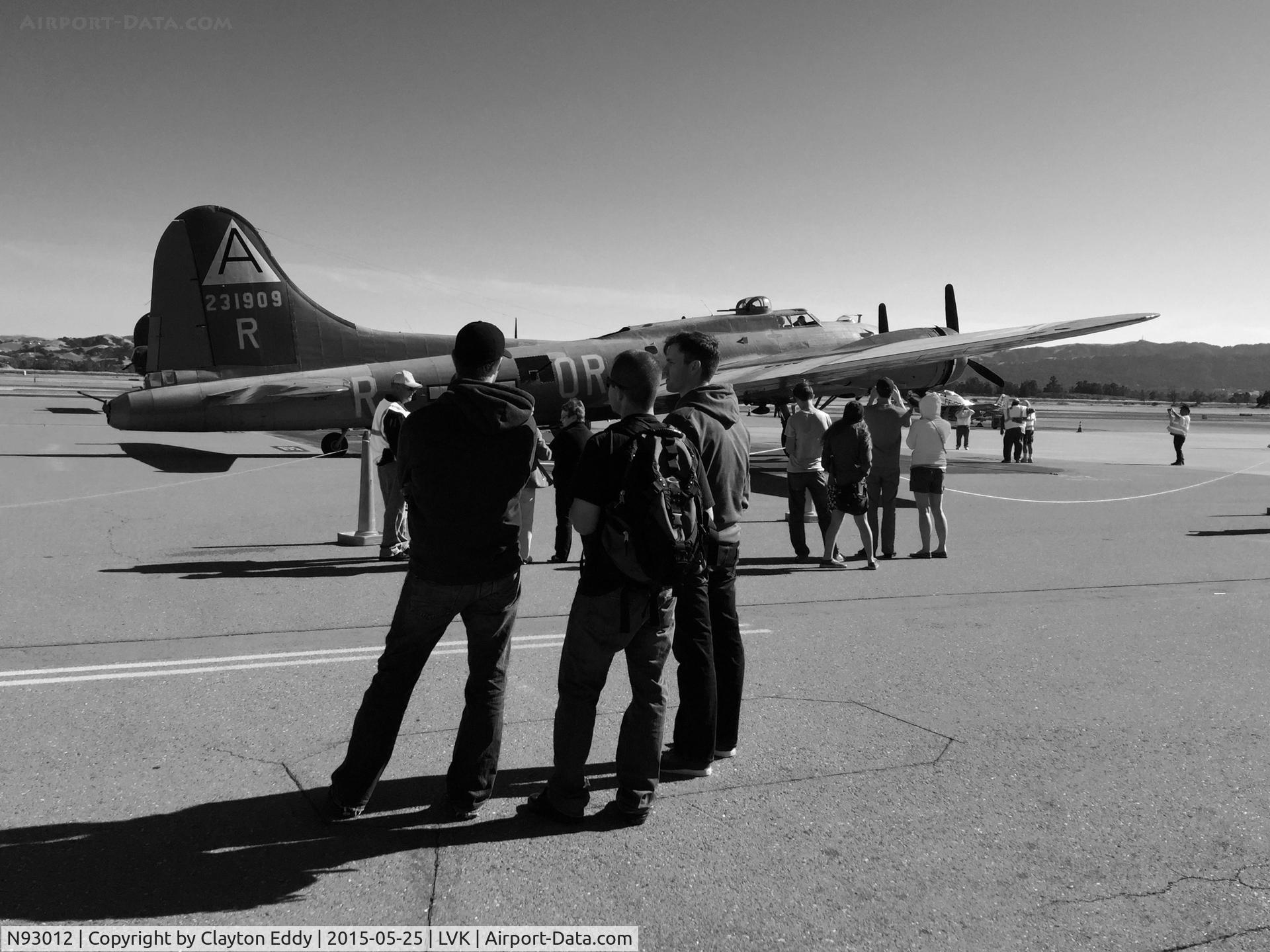 N93012, 1944 Boeing B-17G-30-BO Flying Fortress C/N 32264, Collings Foundation Livermore Airport California 2015.