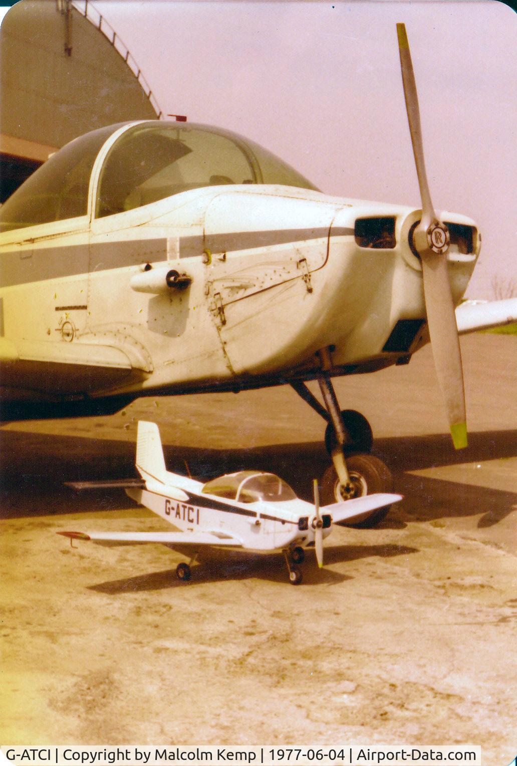 G-ATCI, 1965 Victa Airtourer 100 C/N 91, My scale radio controlled model. Photo taken before my first solo in Charlie India.