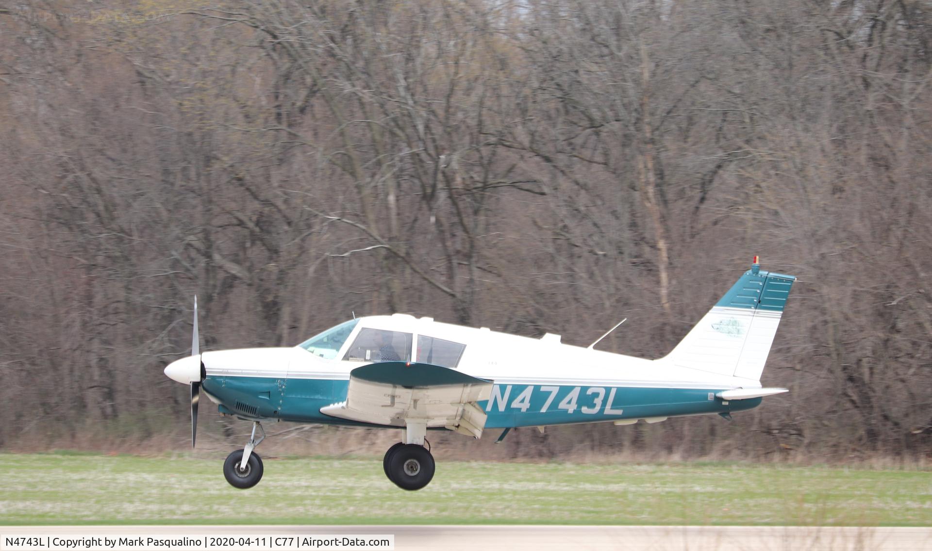 N4743L, 1967 Piper PA-28-180 C/N 28-4070, Piper PA-28-180