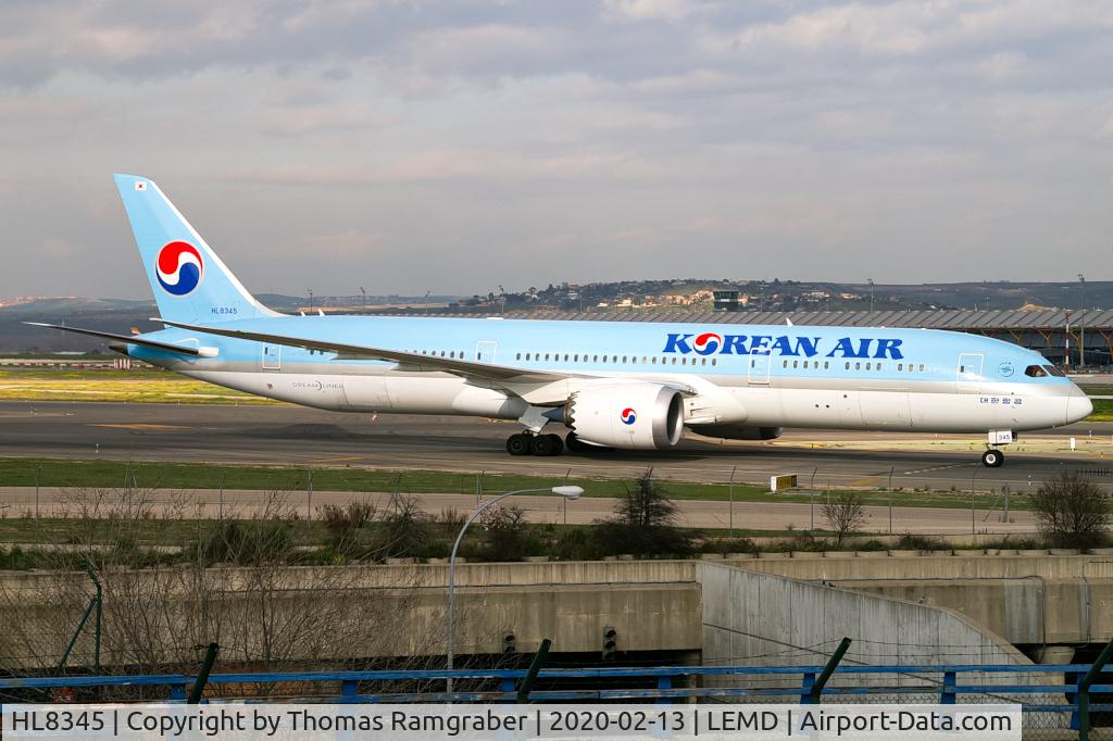 HL8345, 2018 Boeing 787-9 Dreamliner Dreamliner C/N 34819, Korean Air Boeing 787-9 Dreamliner