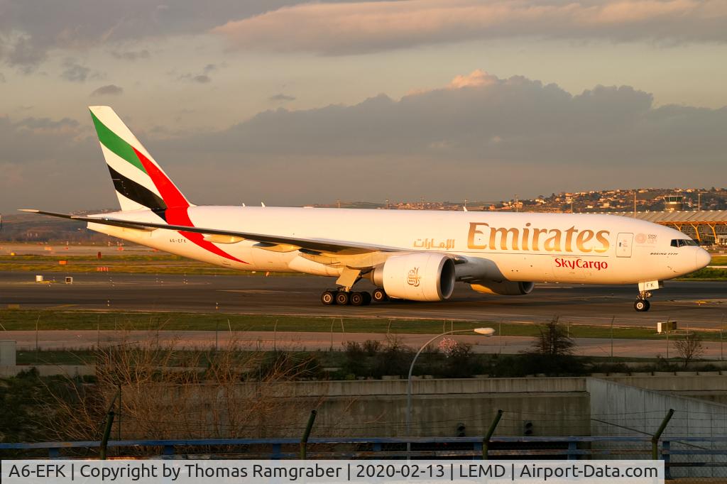 A6-EFK, 2013 Boeing 777-F1H C/N 35611, Emirates Sky Cargo Boeing 777-F1H