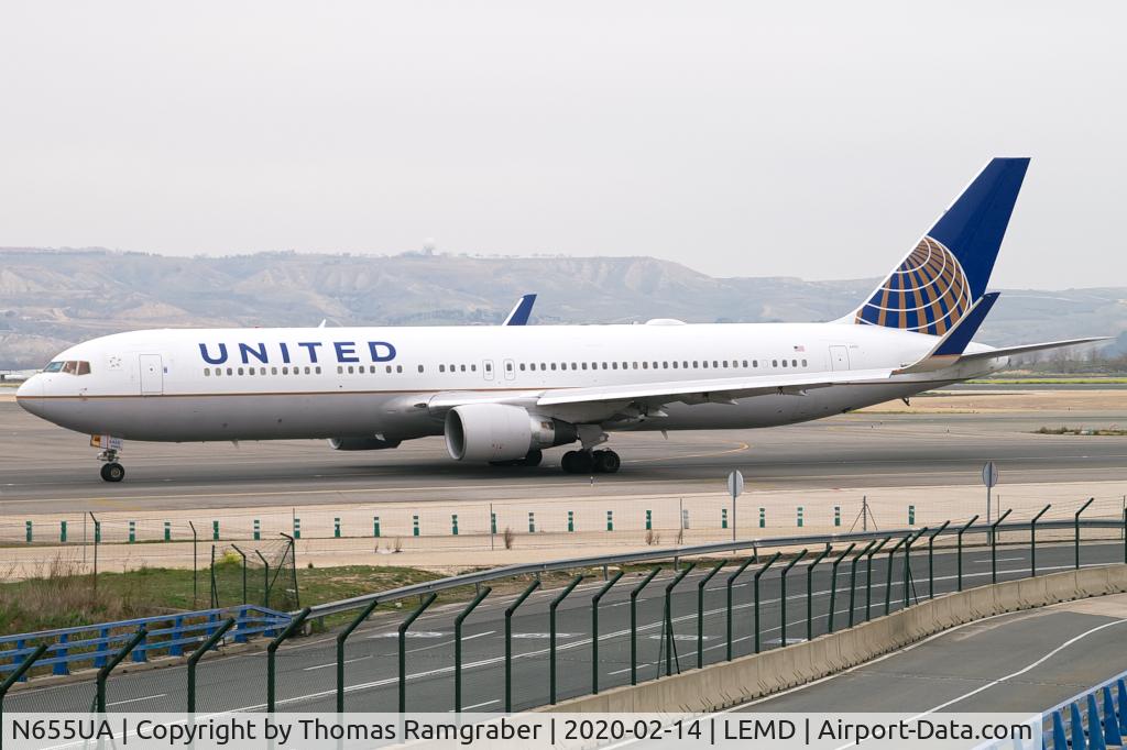 N655UA, 1992 Boeing 767-322/ER C/N 25393, United Airlines Boeing 767-300