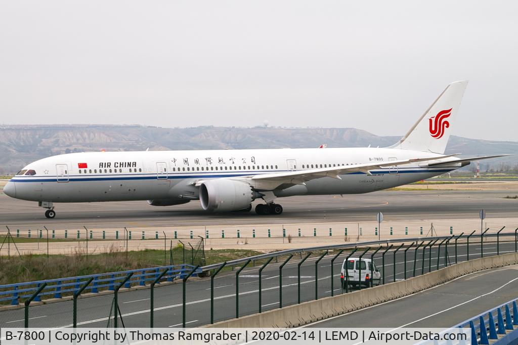 B-7800, 2016 Boeing 787-9 Dreamliner C/N 34308, Air China Boeing 787-9 Dreamliner