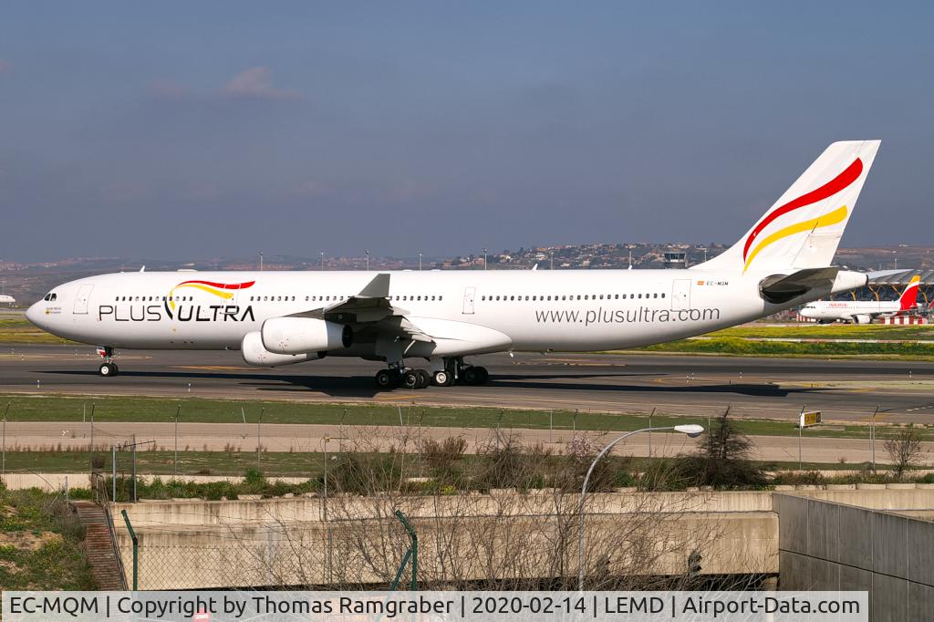 EC-MQM, 2001 Airbus A340-313X C/N 399, Plus Ultra Airbus A340-300