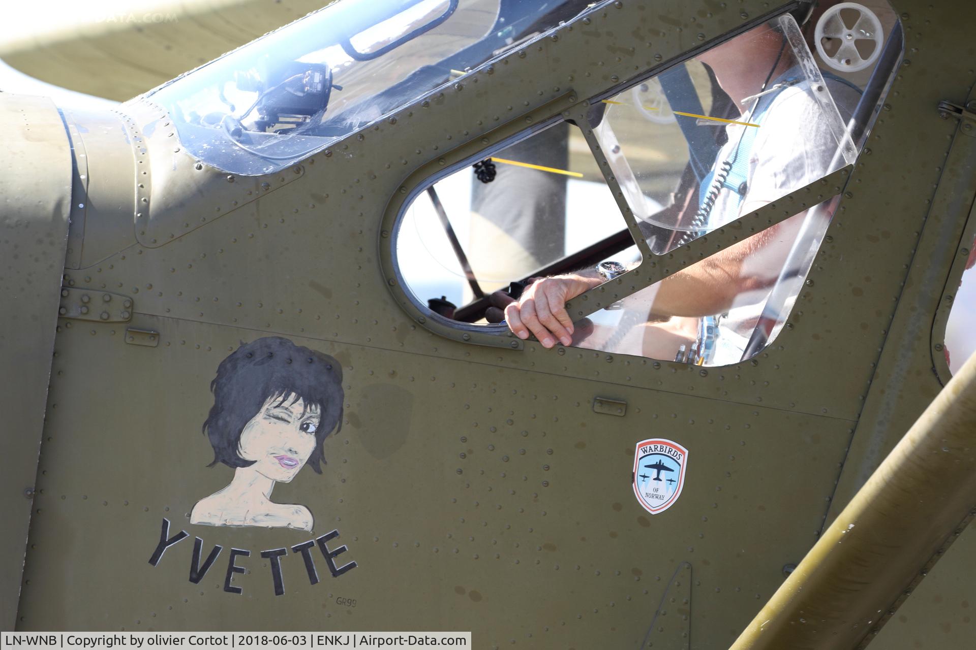 LN-WNB, 1956 Max Holste MH-1521M Broussard C/N 16, the nose art