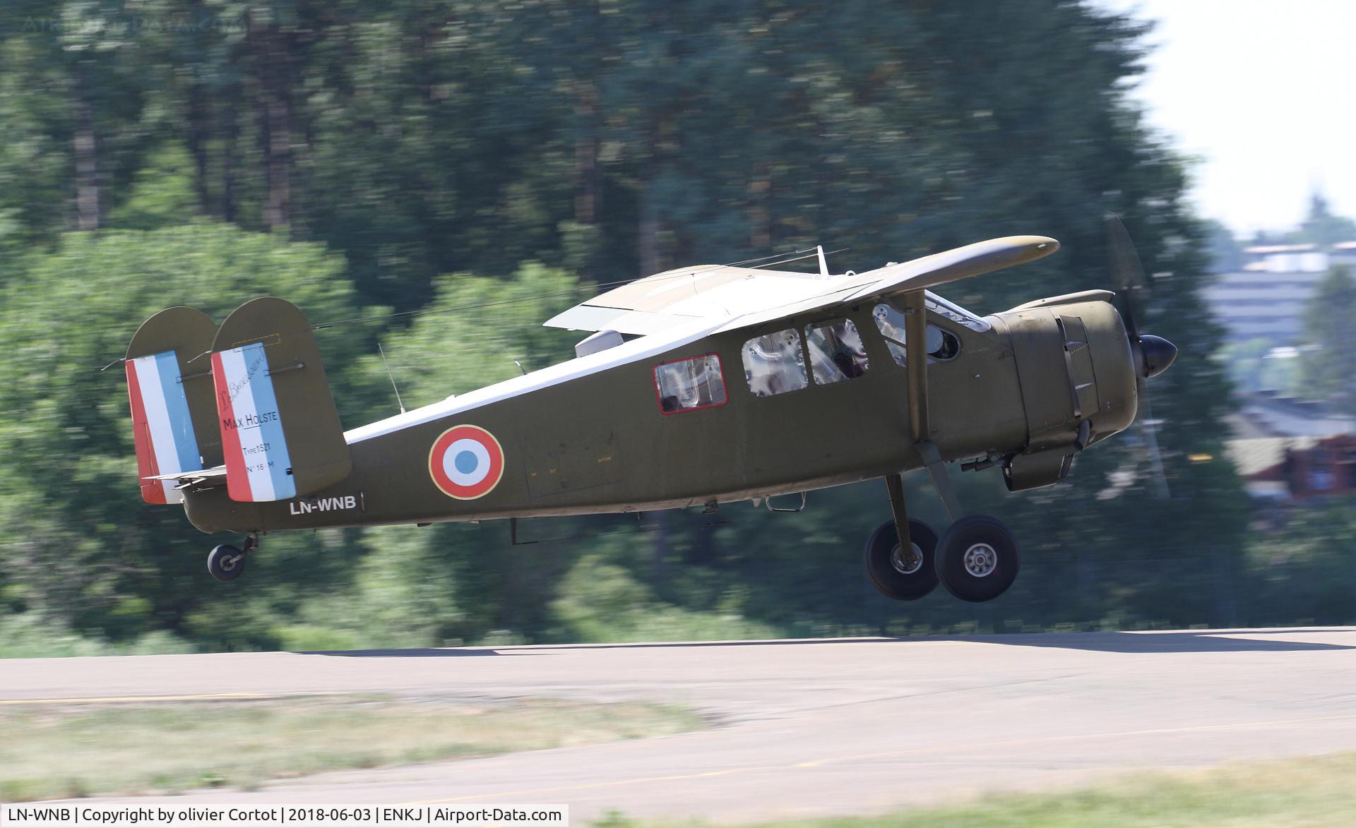 LN-WNB, 1956 Max Holste MH-1521M Broussard C/N 16, taking off, 2018