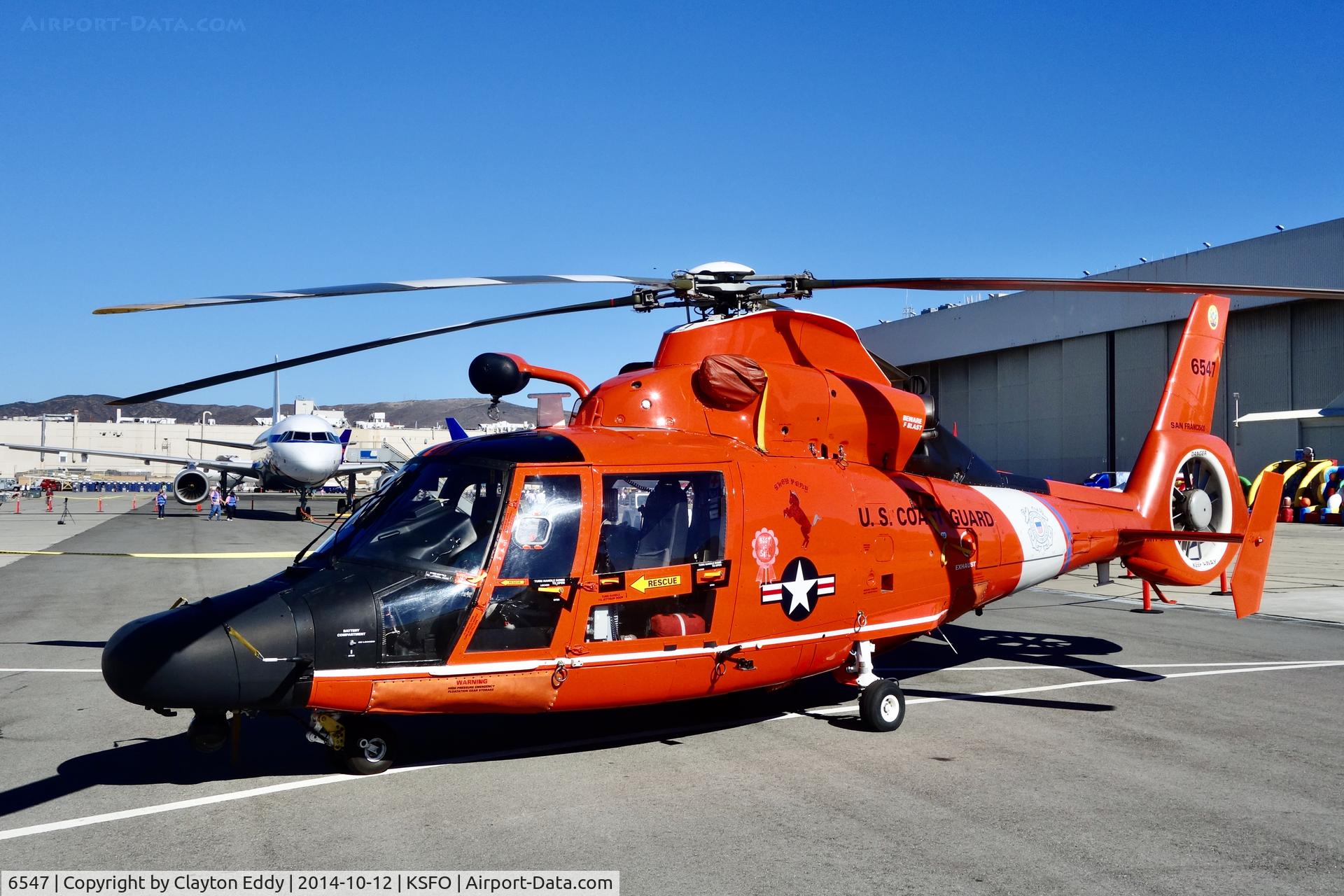 6547, 2004 Aerospatiale MH-65D Dolphin C/N 6221, United Airlines Family Day 2014.