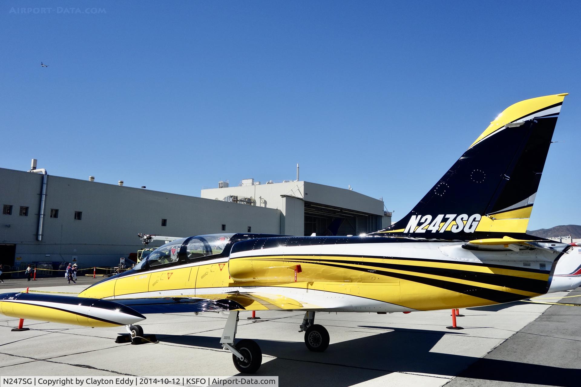 N247SG, 1984 Aero Vodochody L-39C C/N 433135, United Airlines Family Day SFO 2014.