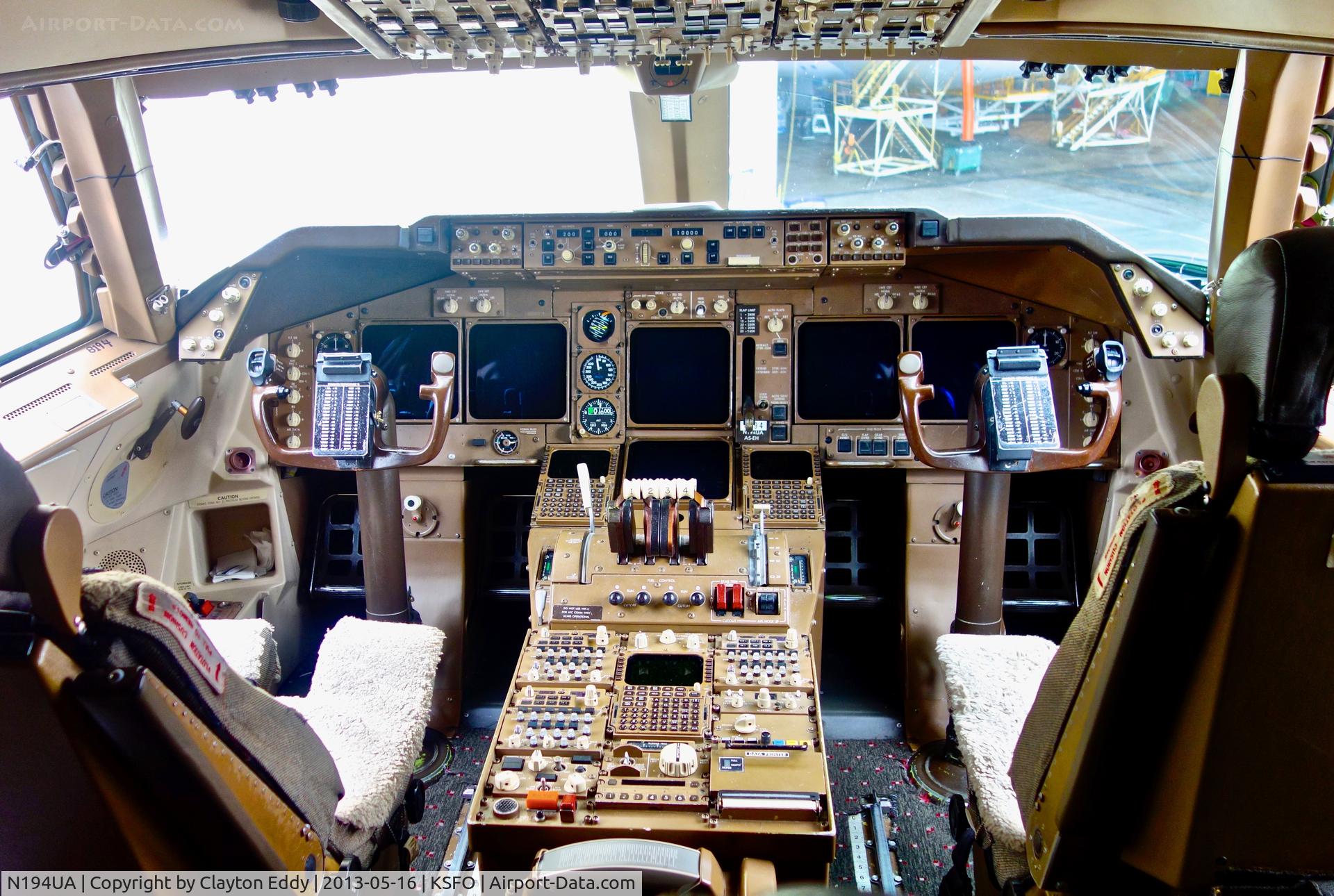 N194UA, 1997 Boeing 747-422 C/N 26892, SFO 2014.