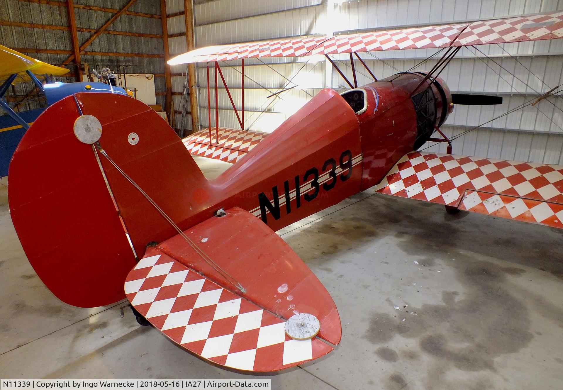 N11339, 1932 Great Lakes 2T-1A Sport Trainer C/N 252, Great Lakes 2T-1A single seater at the Airpower Museum at Antique Airfield, Blakesburg/Ottumwa IA