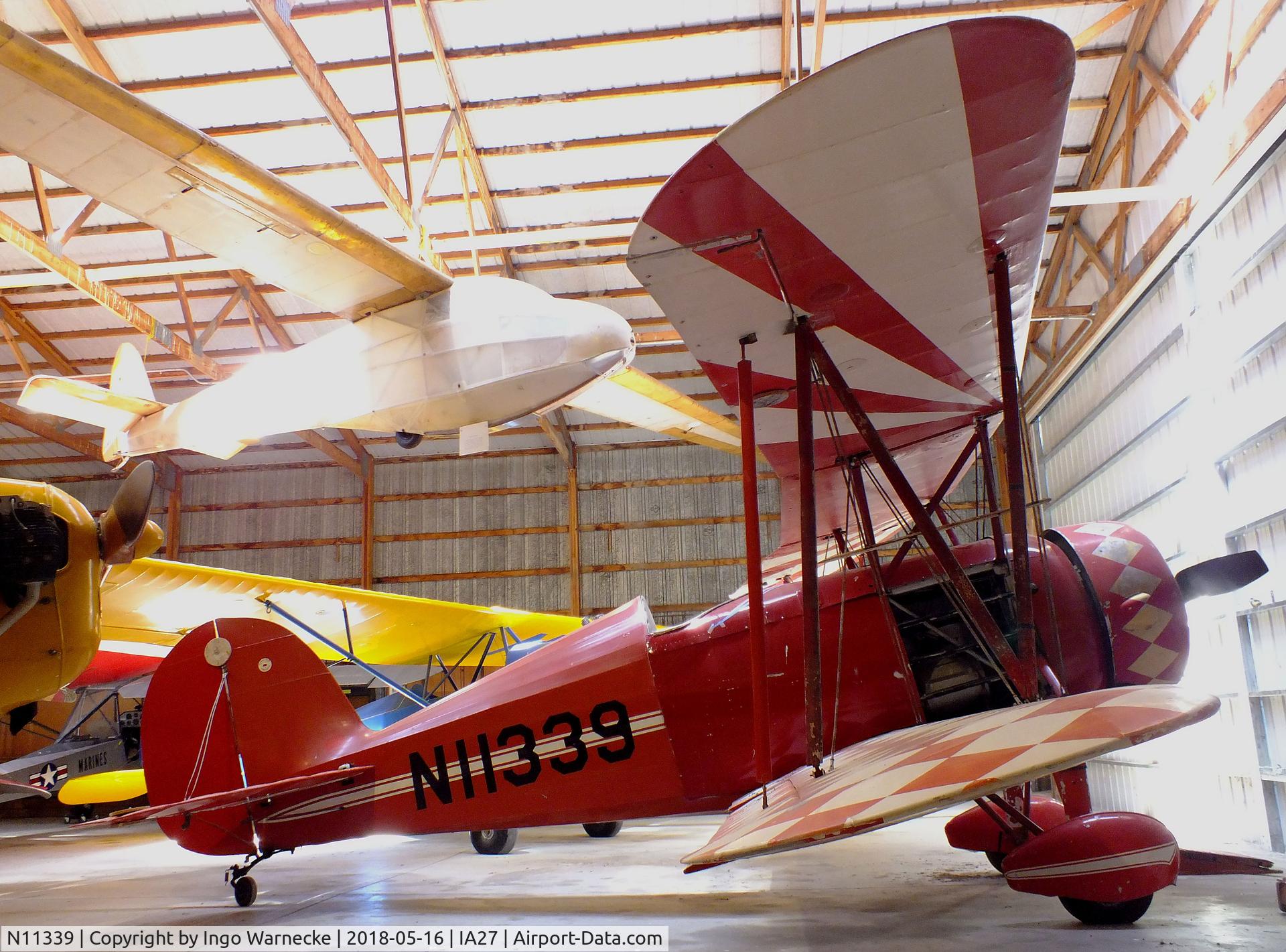 N11339, 1932 Great Lakes 2T-1A Sport Trainer C/N 252, Great Lakes 2T-1A single seater at the Airpower Museum at Antique Airfield, Blakesburg/Ottumwa IA