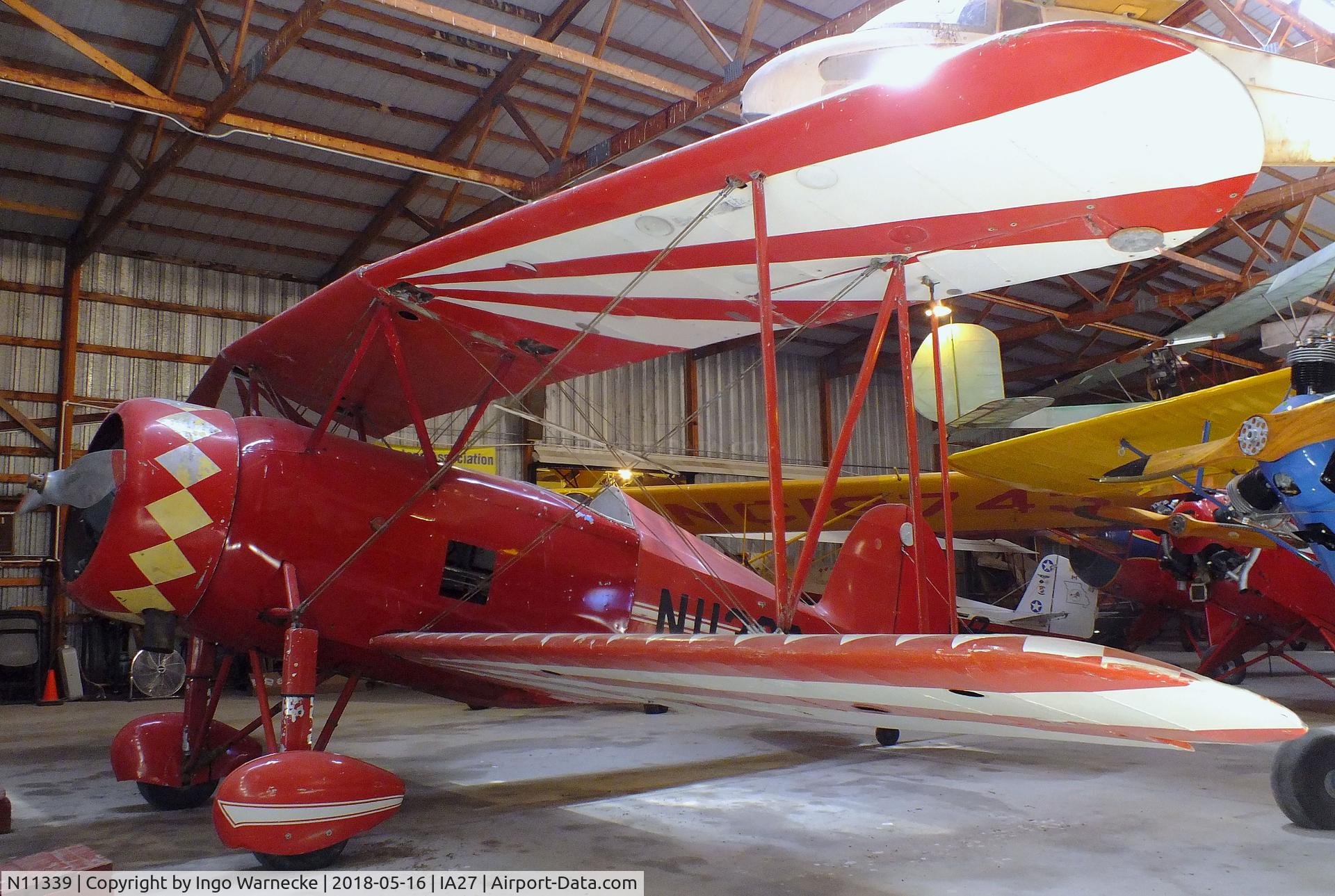 N11339, 1932 Great Lakes 2T-1A Sport Trainer C/N 252, Great Lakes 2T-1A single seater at the Airpower Museum at Antique Airfield, Blakesburg/Ottumwa IA