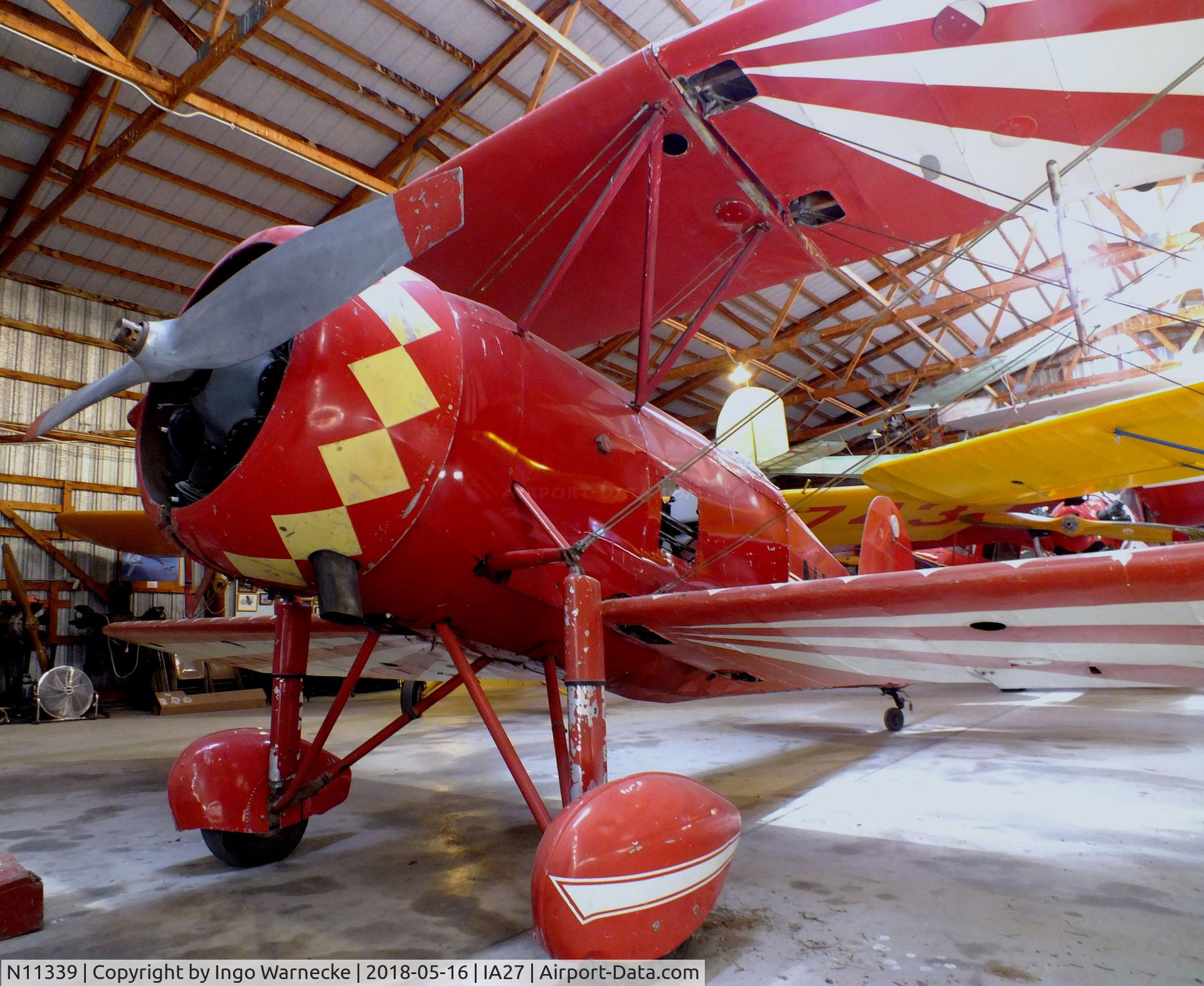 N11339, 1932 Great Lakes 2T-1A Sport Trainer C/N 252, Great Lakes 2T-1A single seater at the Airpower Museum at Antique Airfield, Blakesburg/Ottumwa IA
