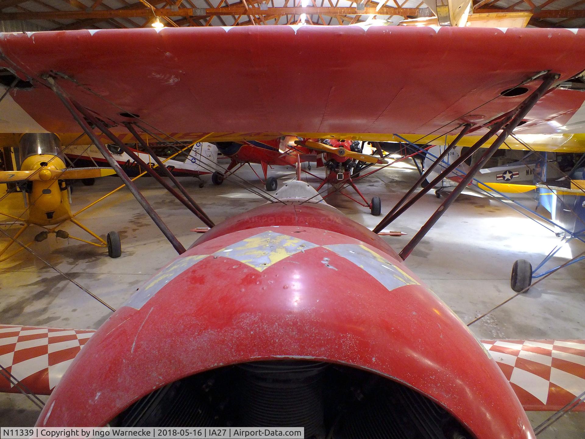 N11339, 1932 Great Lakes 2T-1A Sport Trainer C/N 252, Great Lakes 2T-1A single seater at the Airpower Museum at Antique Airfield, Blakesburg/Ottumwa IA