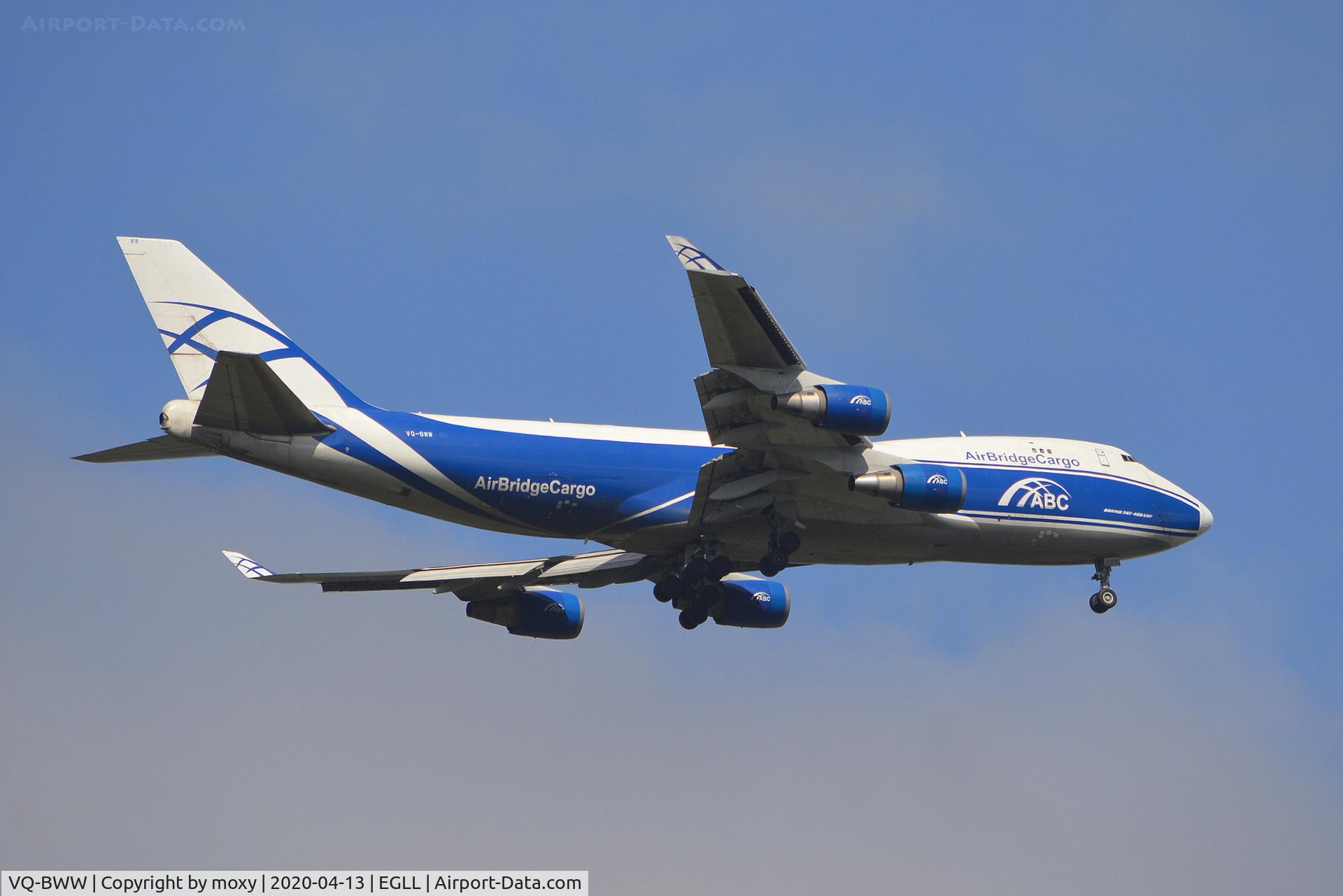VQ-BWW, 2008 Boeing 747-428F/ER/SCD C/N 35233, Boeing 747-428F/ER/SCD on finals to London Heathrow.
