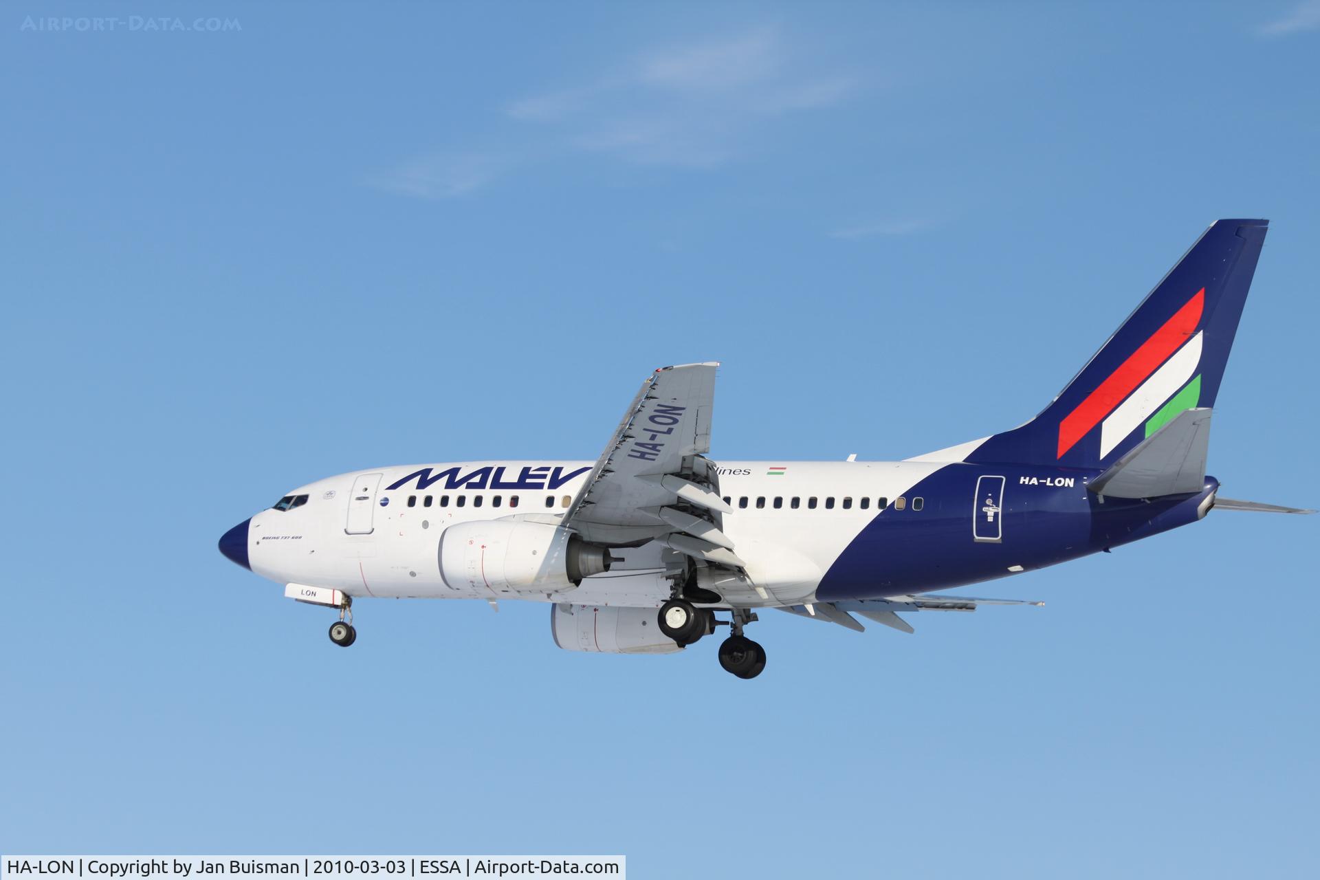 HA-LON, 2004 Boeing 737-6Q8 C/N 29353, Malev