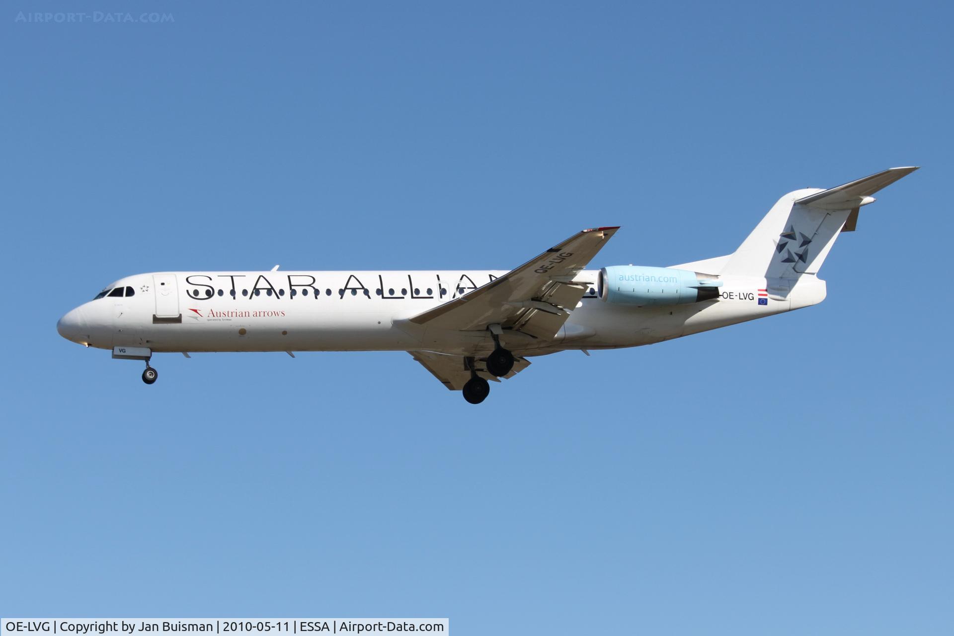 OE-LVG, 1994 Fokker 100 (F-28-0100) C/N 11520, Austrian Arrows