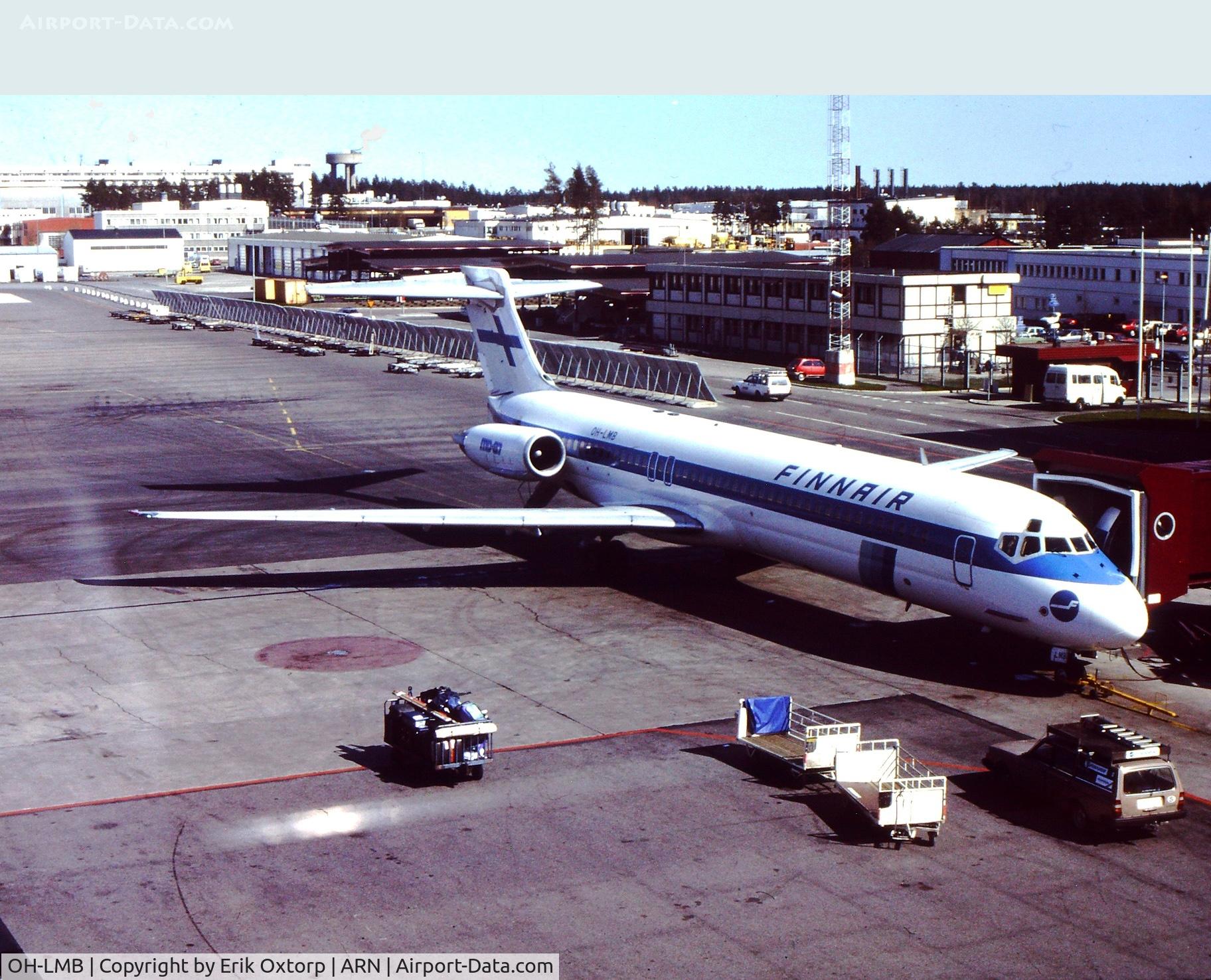 OH-LMB, 1987 McDonnell Douglas MD-87 (DC-9-87) C/N 49404, OH-LMB in ARN
Scanned slide