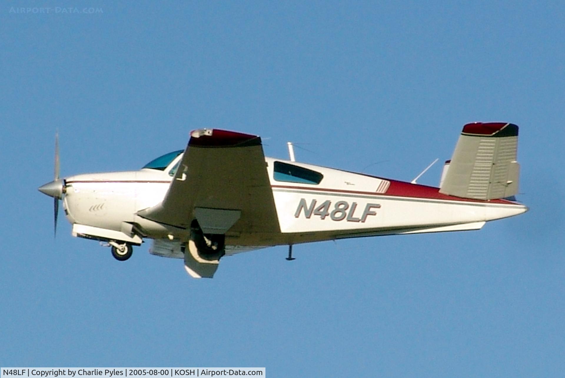 N48LF, 1964 Beech S35 Bonanza C/N D-7489, Departing after the show.