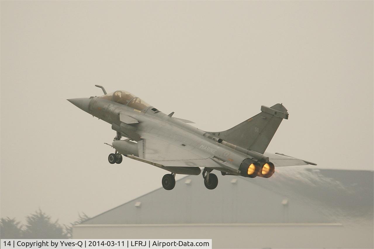 14, Dassault Rafale M C/N 14, Dassault Rafale M,  Take off rwy 08, Landivisiau naval air base (LFRJ)