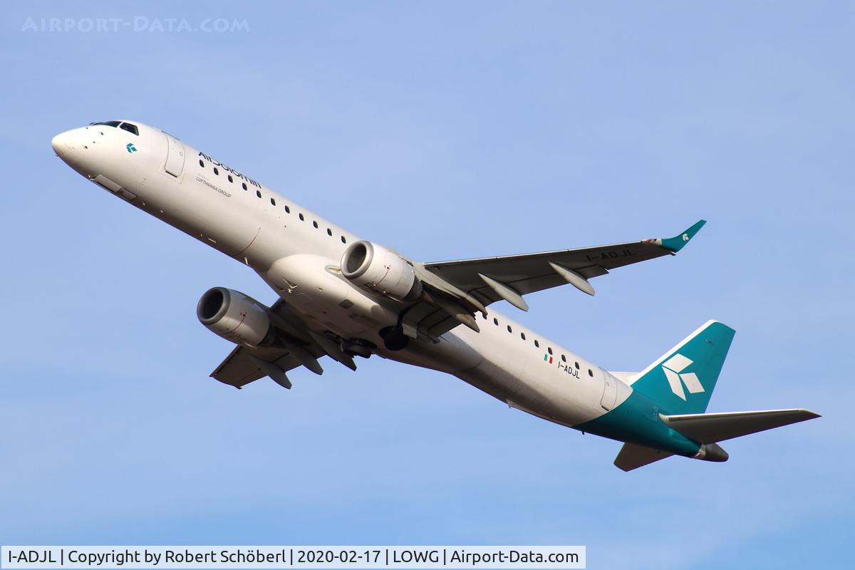 I-ADJL, 2009 Embraer 195LR (ERJ-190-200LR) C/N 19000256, I-ADJL @ LOWG 2020