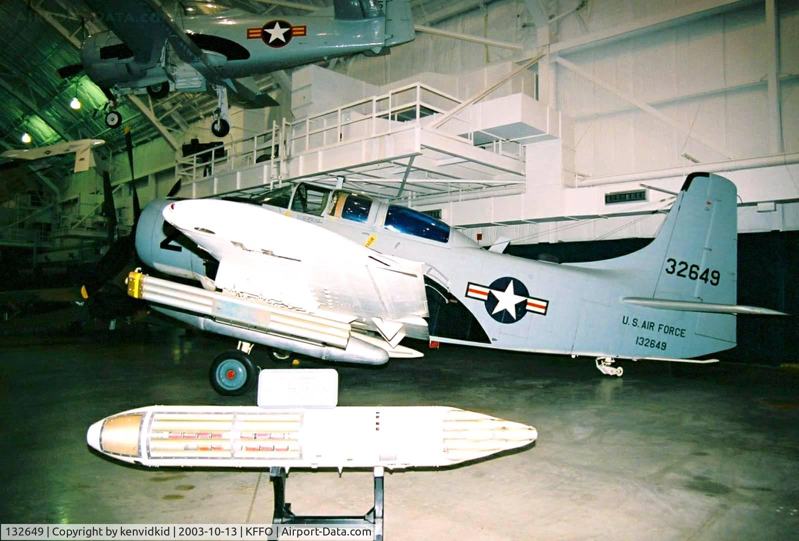 132649, 1952 Douglas A-1E Skyraider C/N 9506, At the Museum of the United States Air Force Dayton Ohio.
