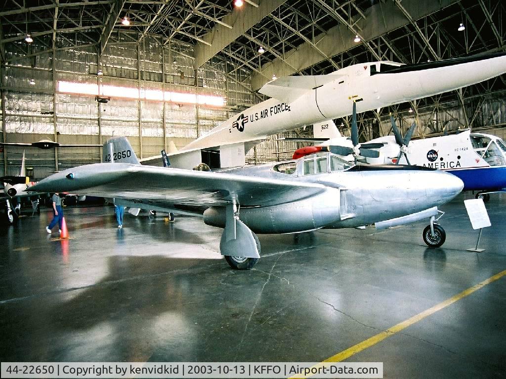 44-22650, 1944 Bell P-59B Airacomet C/N 27-58, At the Museum of the United States Air Force Dayton Ohio.