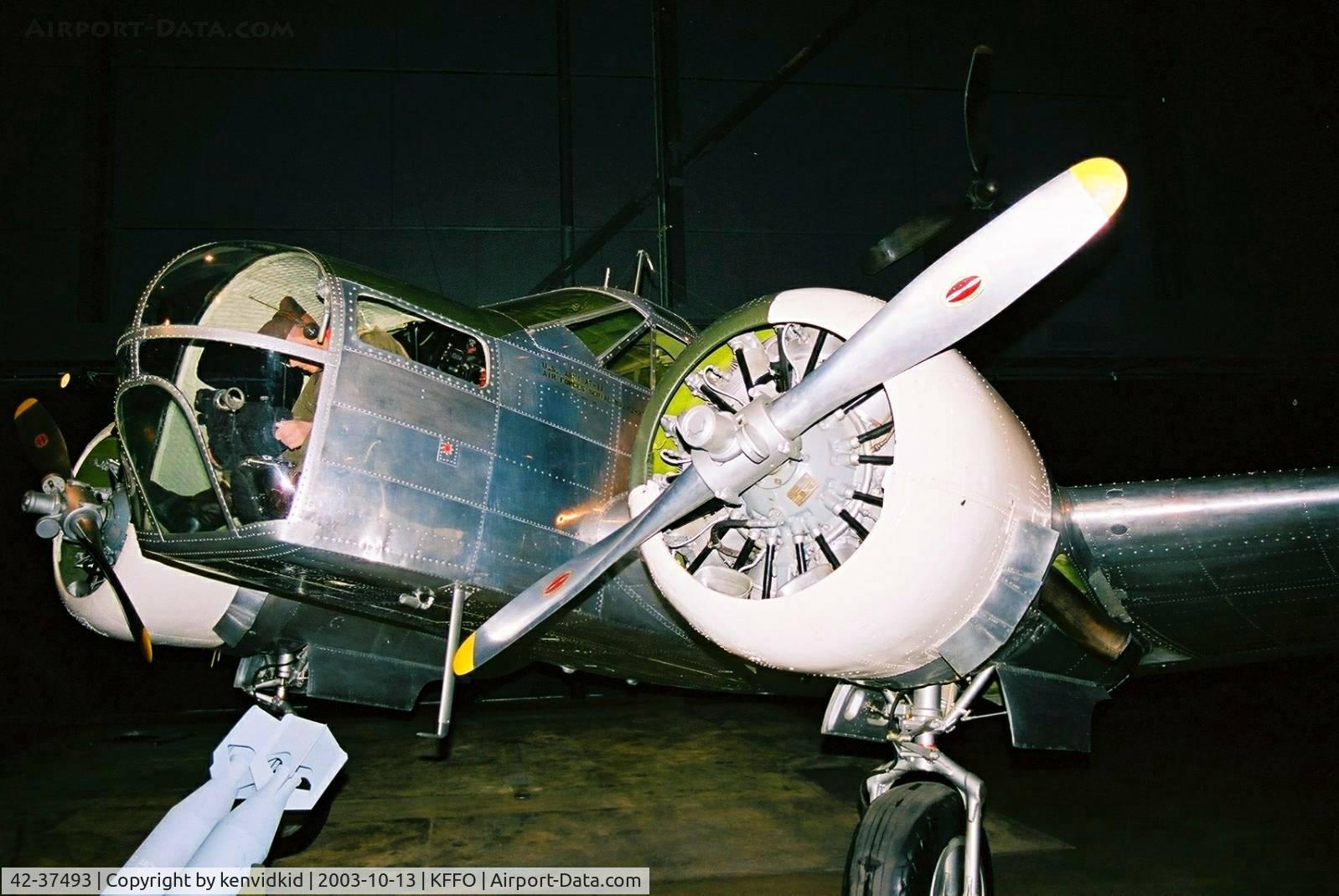 42-37493, 1942 Beech AT-11 Kansan C/N 4086, At the Museum of the United States Air Force Dayton Ohio.
