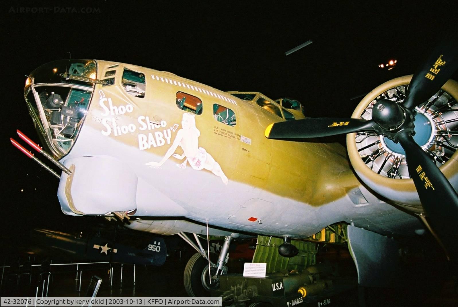 42-32076, 1942 Boeing B-17G Flying Fortress C/N 7190, At the Museum of the United States Air Force Dayton Ohio.