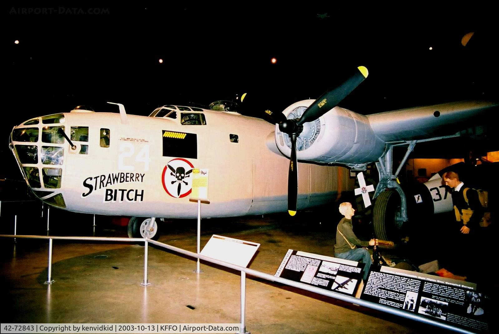 42-72843, 1942 Consolidated B-24D-160-CO Liberator C/N 2413, At The Museum of the United States Air Force Dayton Ohio.