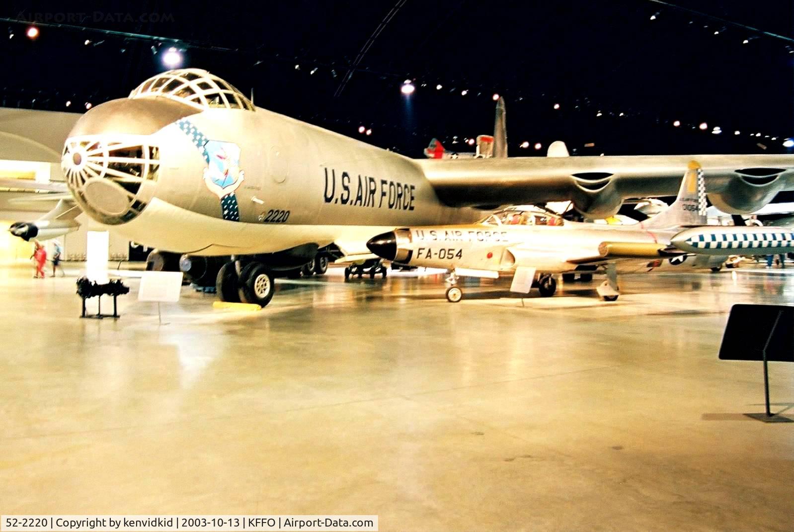 52-2220, 1952 Consolidated B-36J-1-CF Peacemaker C/N 361, At The Museum of the United States Air Force Dayton Ohio.