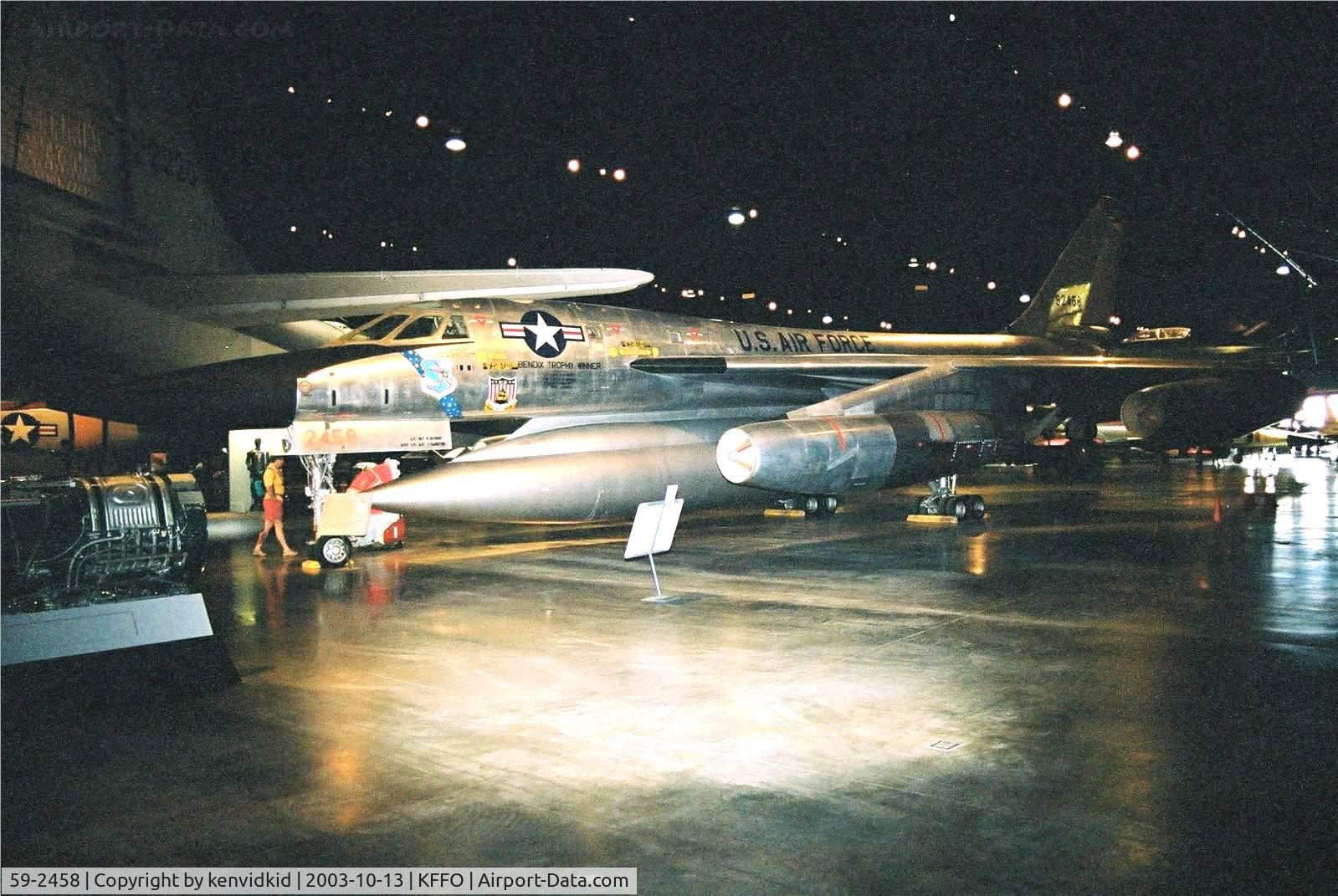 59-2458, 1959 Convair B-58A Hustler C/N 61, At The Museum of the United States Air Force Dayton Ohio.